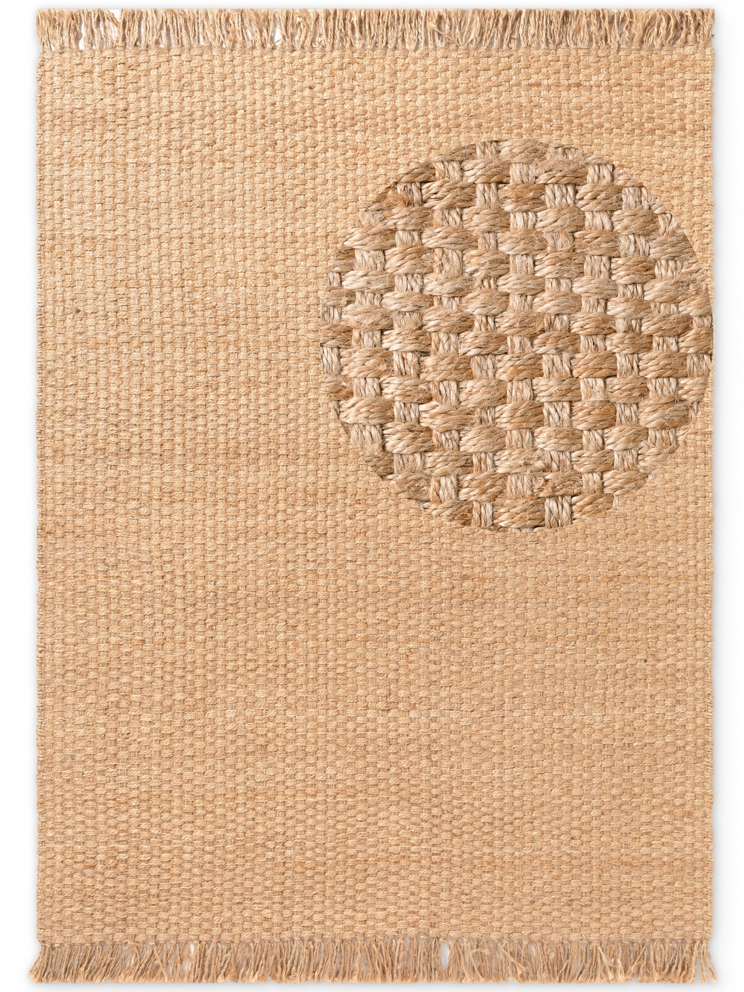 HANSE Home Tapis »Fjord« Rectangulaire 10 mm Höhe Jute, fait main, tapis naturel, salon, coureur, franges