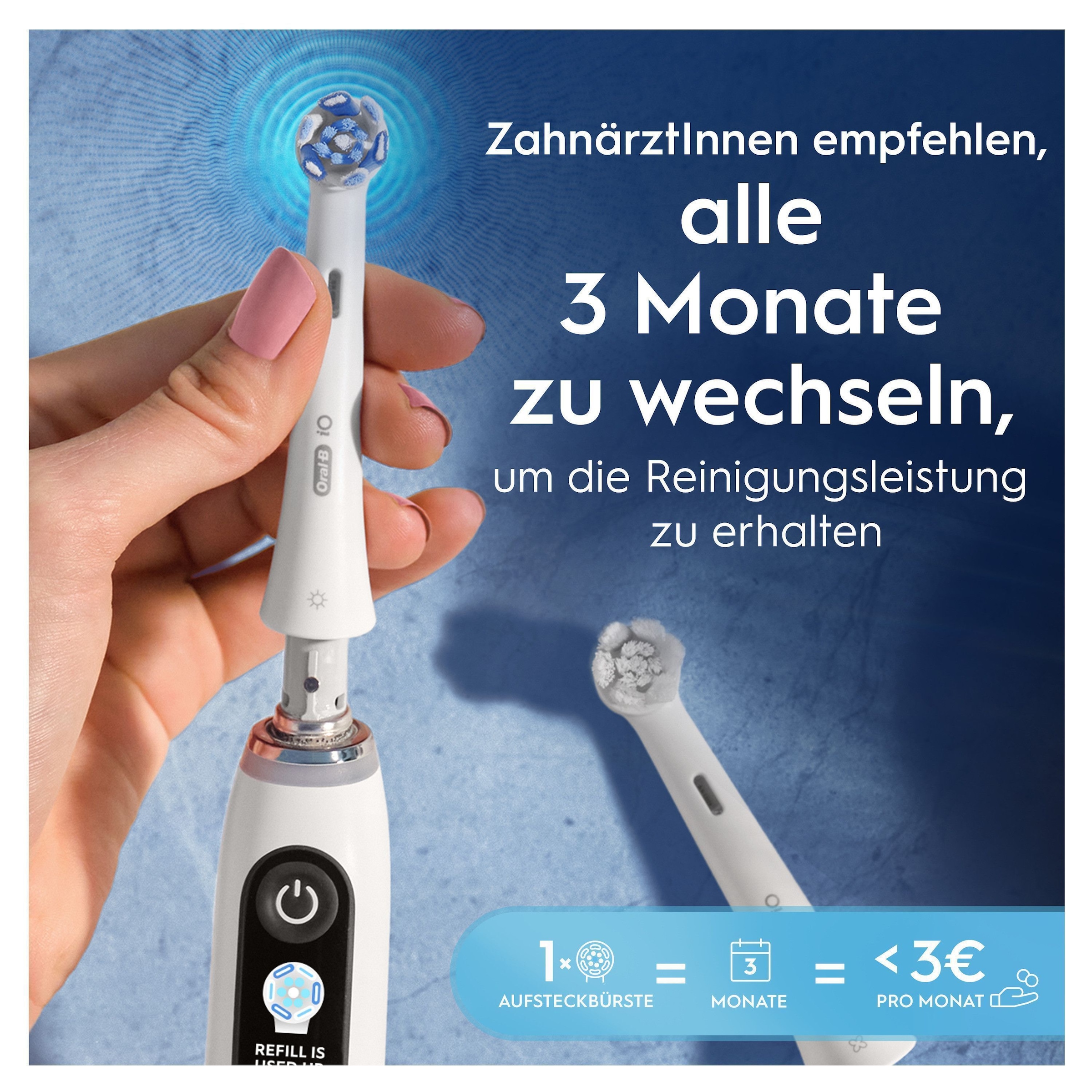 Oral-B Aufsteckbürsten »iO Ultimative Reinigung« Original Aufsteckbürsten für elektrische Oral-B iO Zahnbürsten