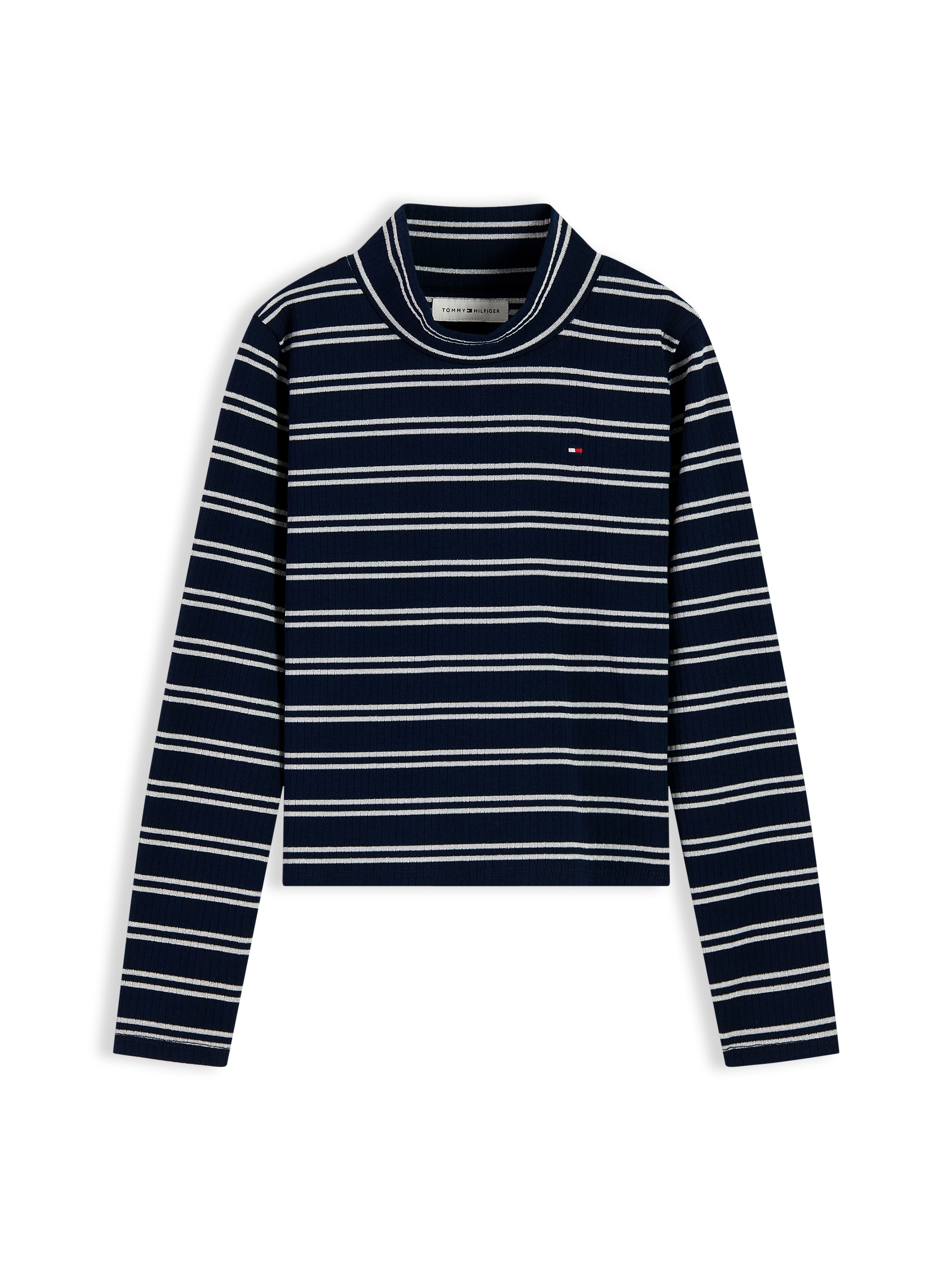 Image of Tommy Hilfiger Langarmshirt Lurex-Details, Regular Fit Kinder bis 16 Jahre