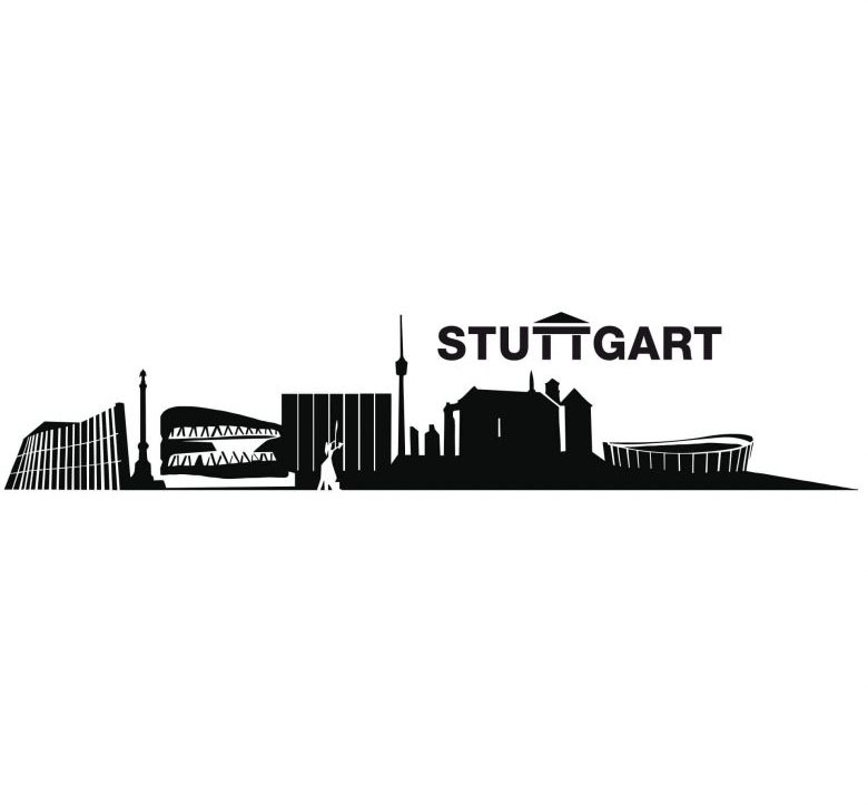 Image of Wall-Art Wandtattoo »XXL Stadt Skyline Stuttgart 120cm«, (1 St.) bei Ackermann Versand Schweiz