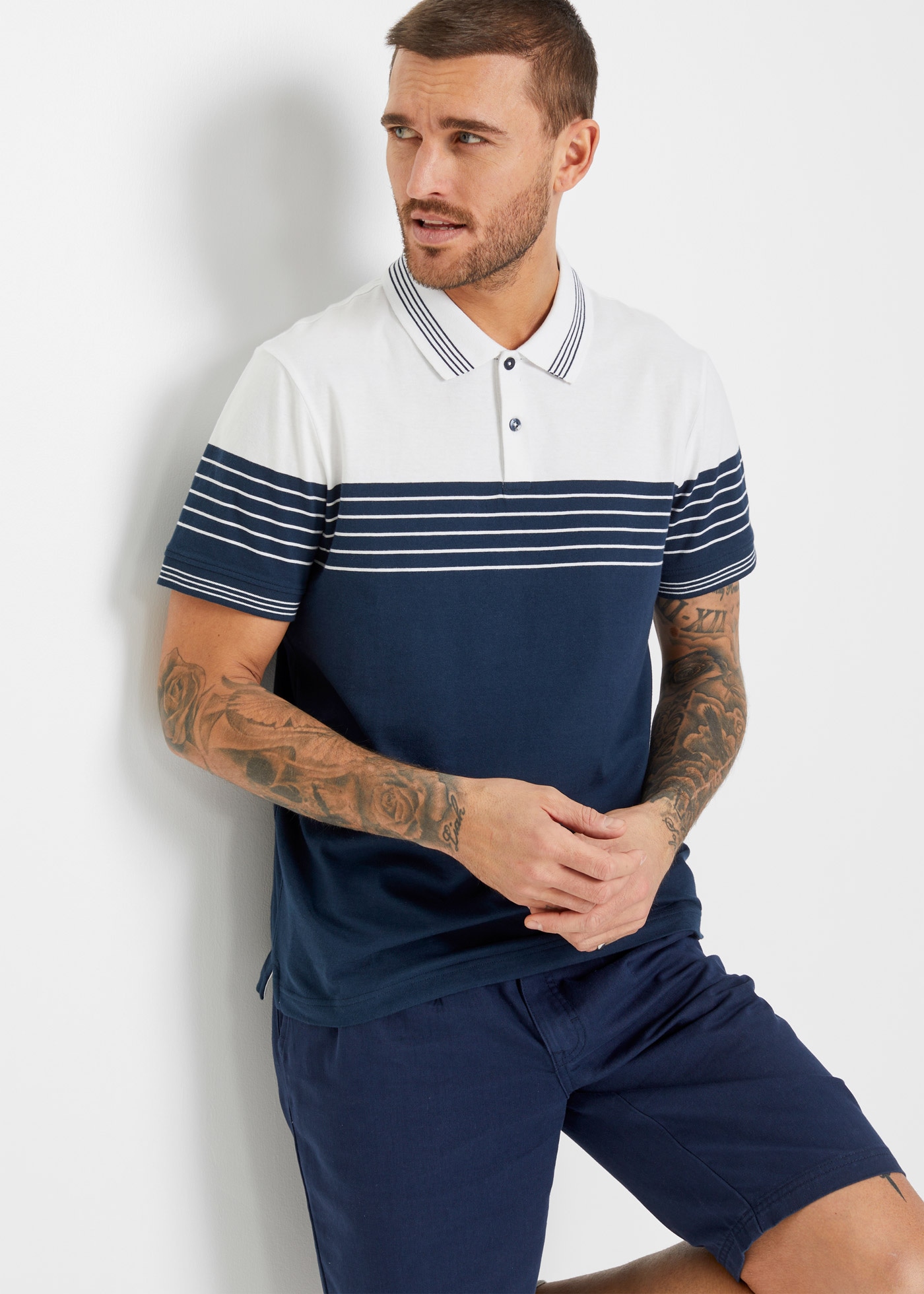 Image of bonprix Poloshirt Regular Fit, Kurzarm, aus Baumwoll-Jersey