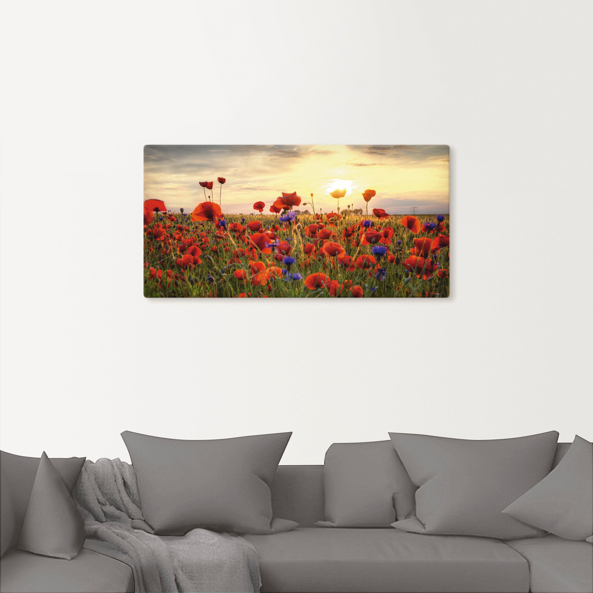 Artland Wandbild »Mohnblumen«, Blumen, (1 St.), als Alubild, Outdoorbild, Leinwandbild, Poster, Wandaufkleber