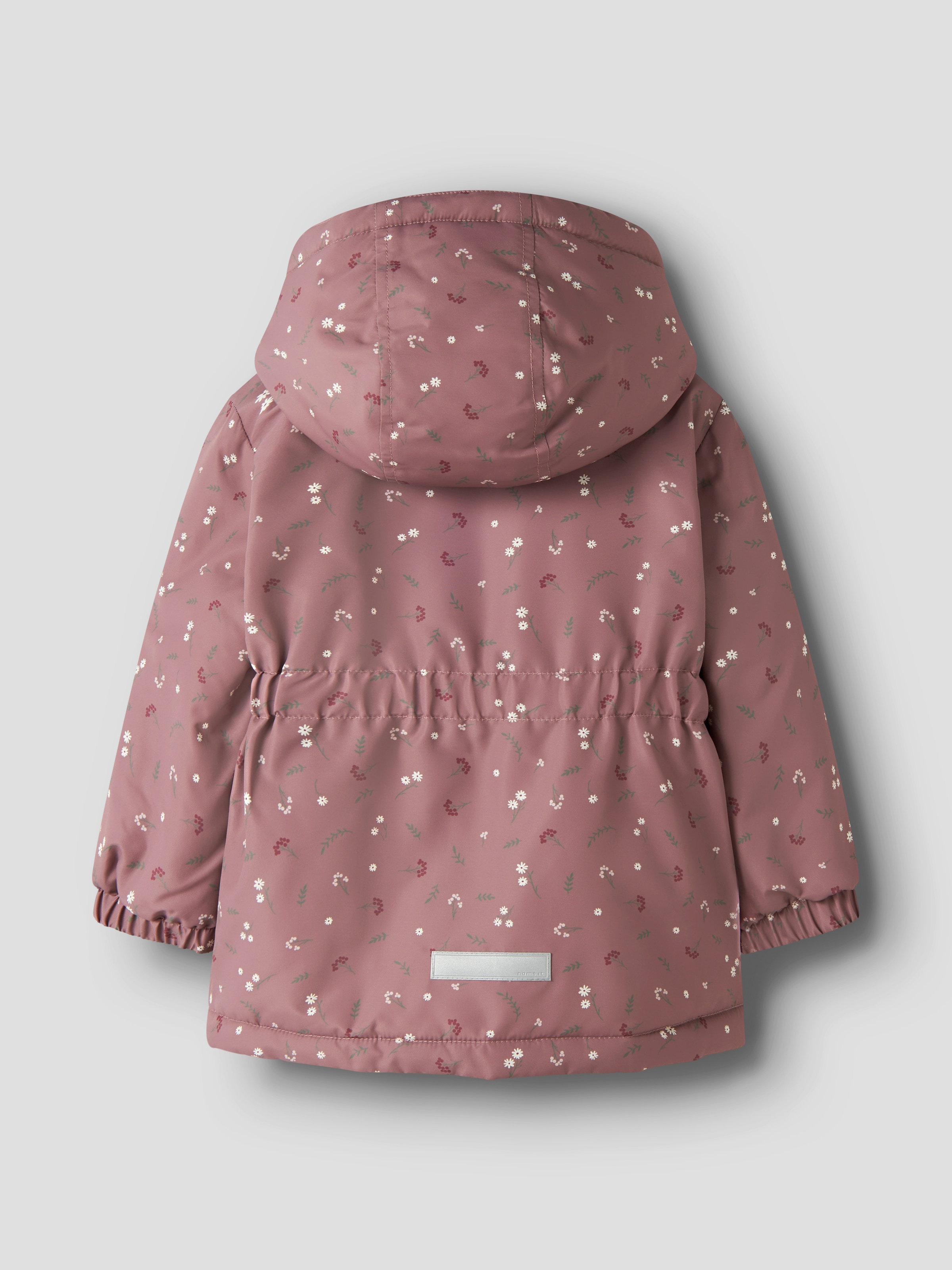 Name It Outdoorjacke »NMFMAXI JACKET PA AOP NOOS« mit Kapuze Kunstfaser, wasserabweisend, reflektierendes Detail