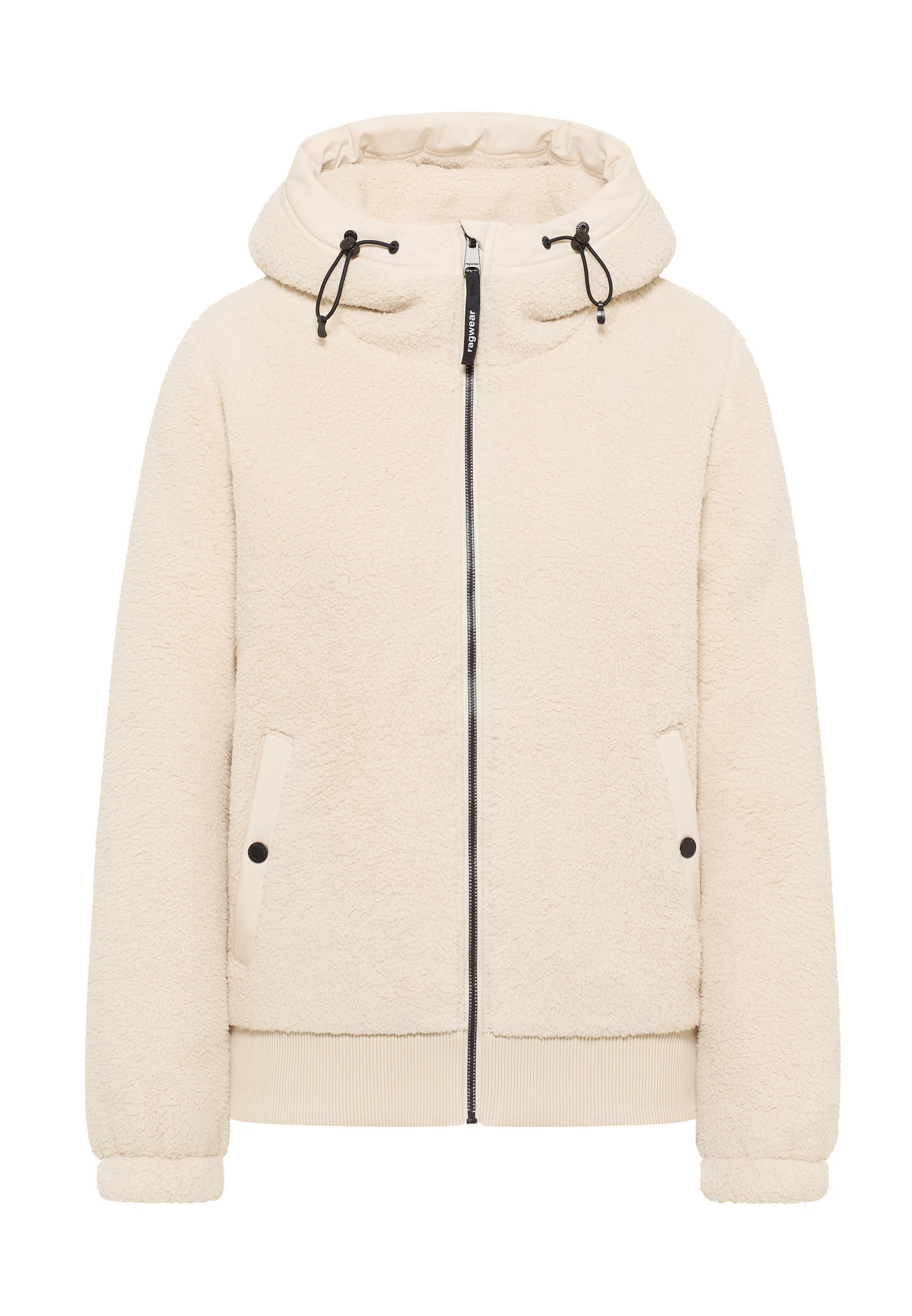 Ragwear Veste polaire »COUSY SHORT« avec capuche longueur hanches, avec fermeture éclair, coupe cintrée