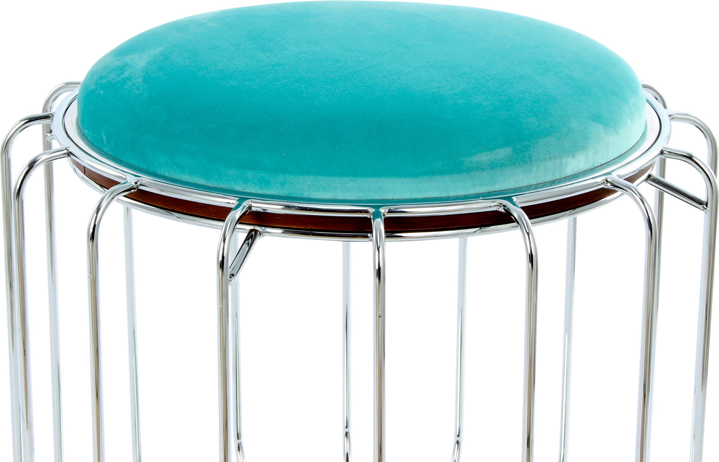 Kayoom Beistelltisch "Pouf Comfortable 110, abnehmbares und wendbares Oberteil" 1 Stk. tlg. praktisch umzuwandeln in Tisch oder Hocker, mit Spiegelglas