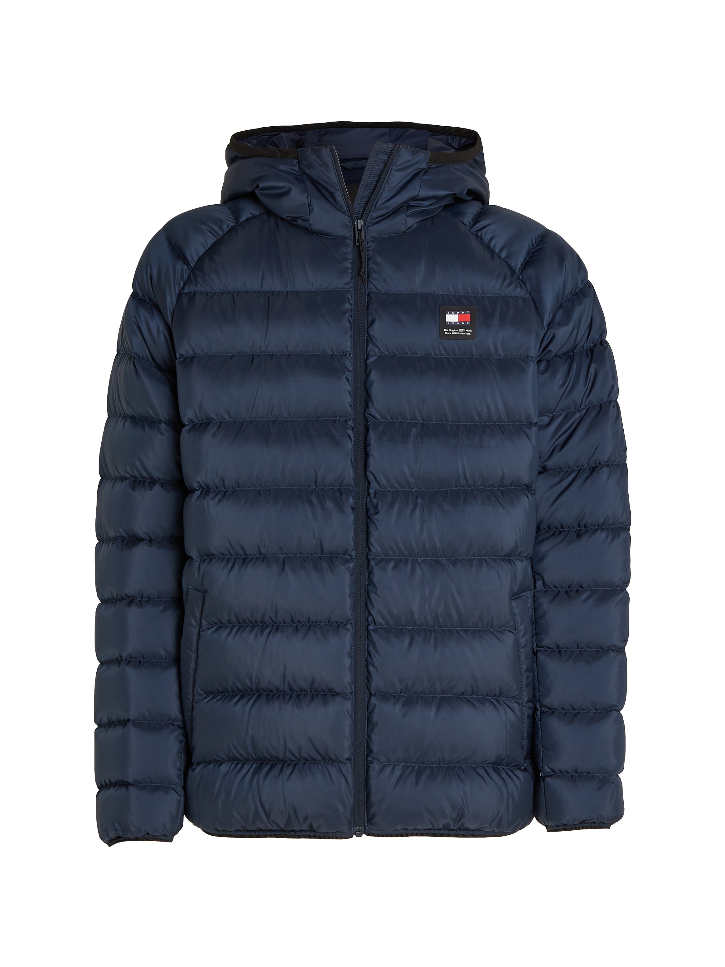 Tommy Jeans Daunenjacke »TJM HOODED LT DOWN JACKET EXT«, mit Kapuze, mit Kapuze und integriertem Stehkragen