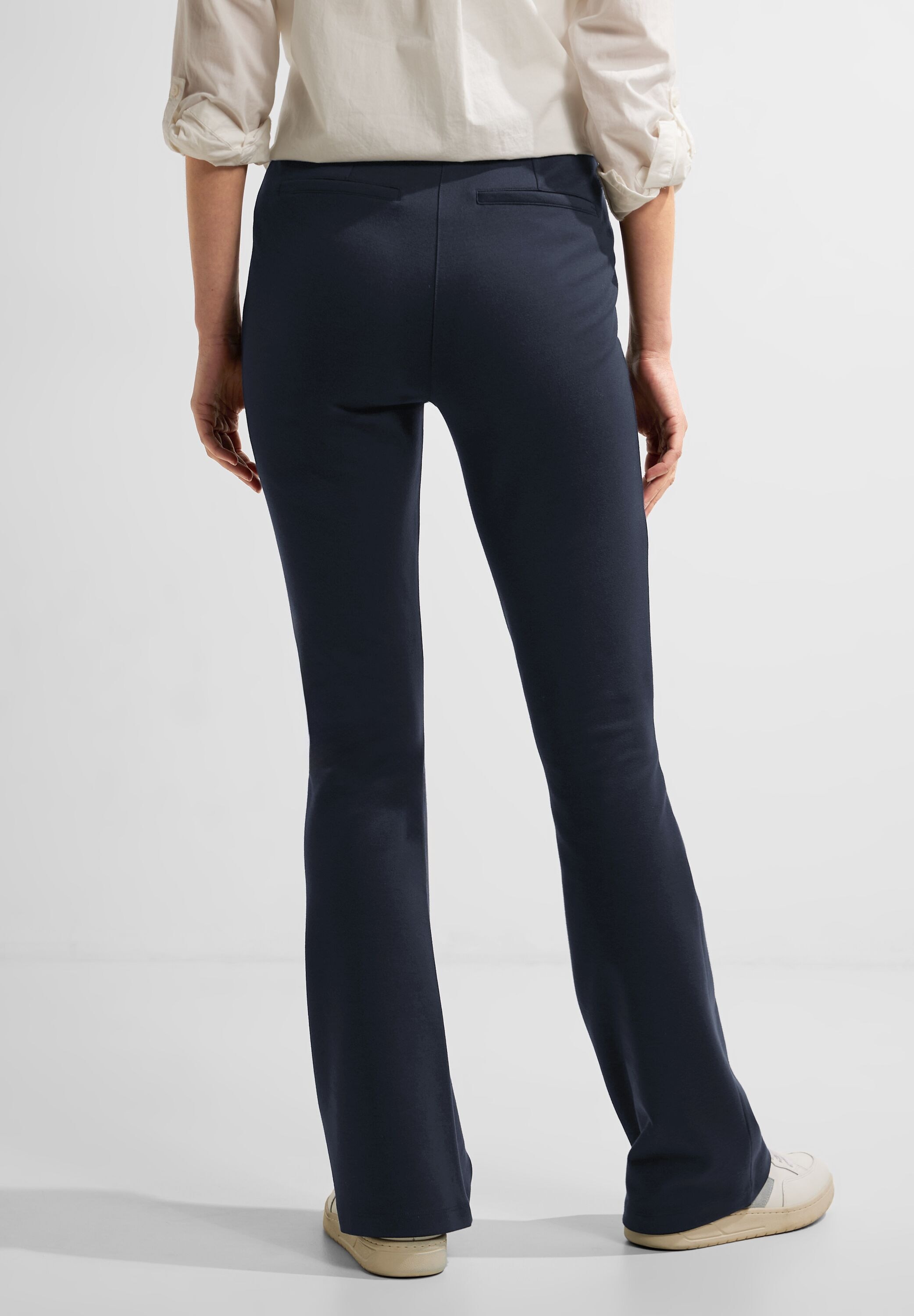 Cecil Bootcuthose »Damenhose Style Bootcut Solid«, Bootcut Beinform