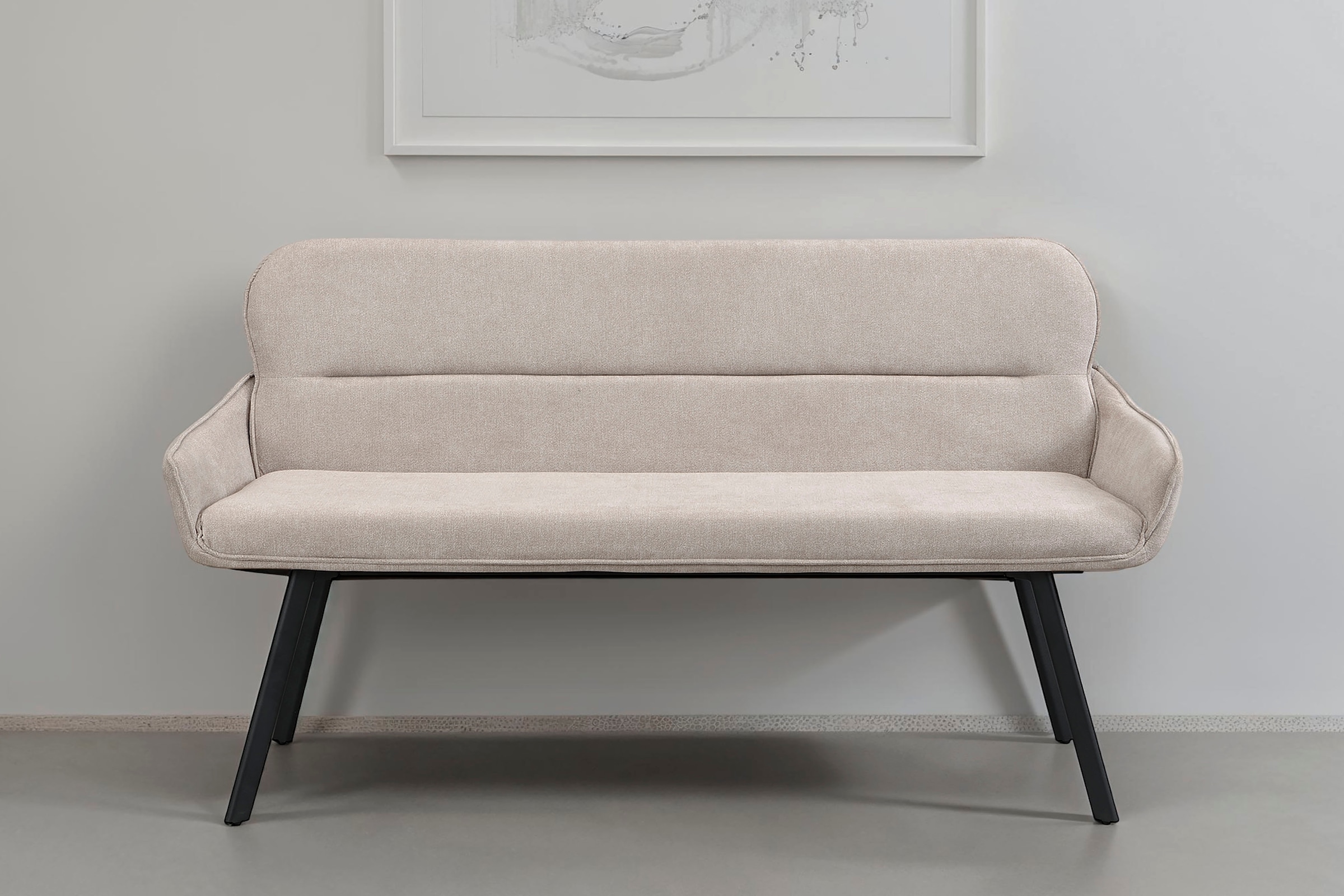Image of byLIVING Sitzbank "Rico" 1 Stk. tlg. gemütliche Esszimmerbank in 140 oder 160cm, hochwertiger Stoffbezug