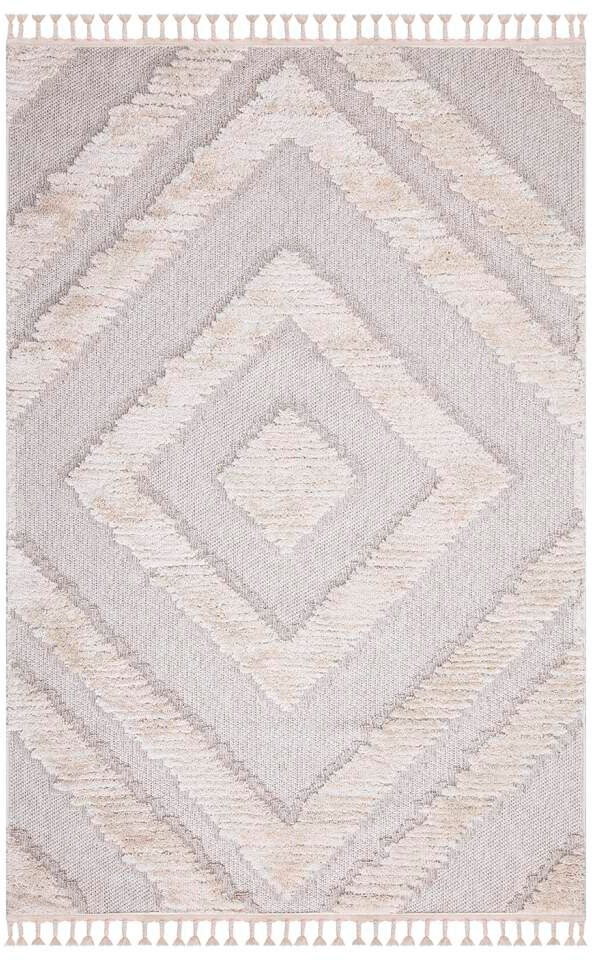 Carpet City Teppich »Valencia 813«, 3D- Effekt, Fransen, kaufen Sisal Raute-Muster, rechteckig, jetzt Boho-Stil, mit