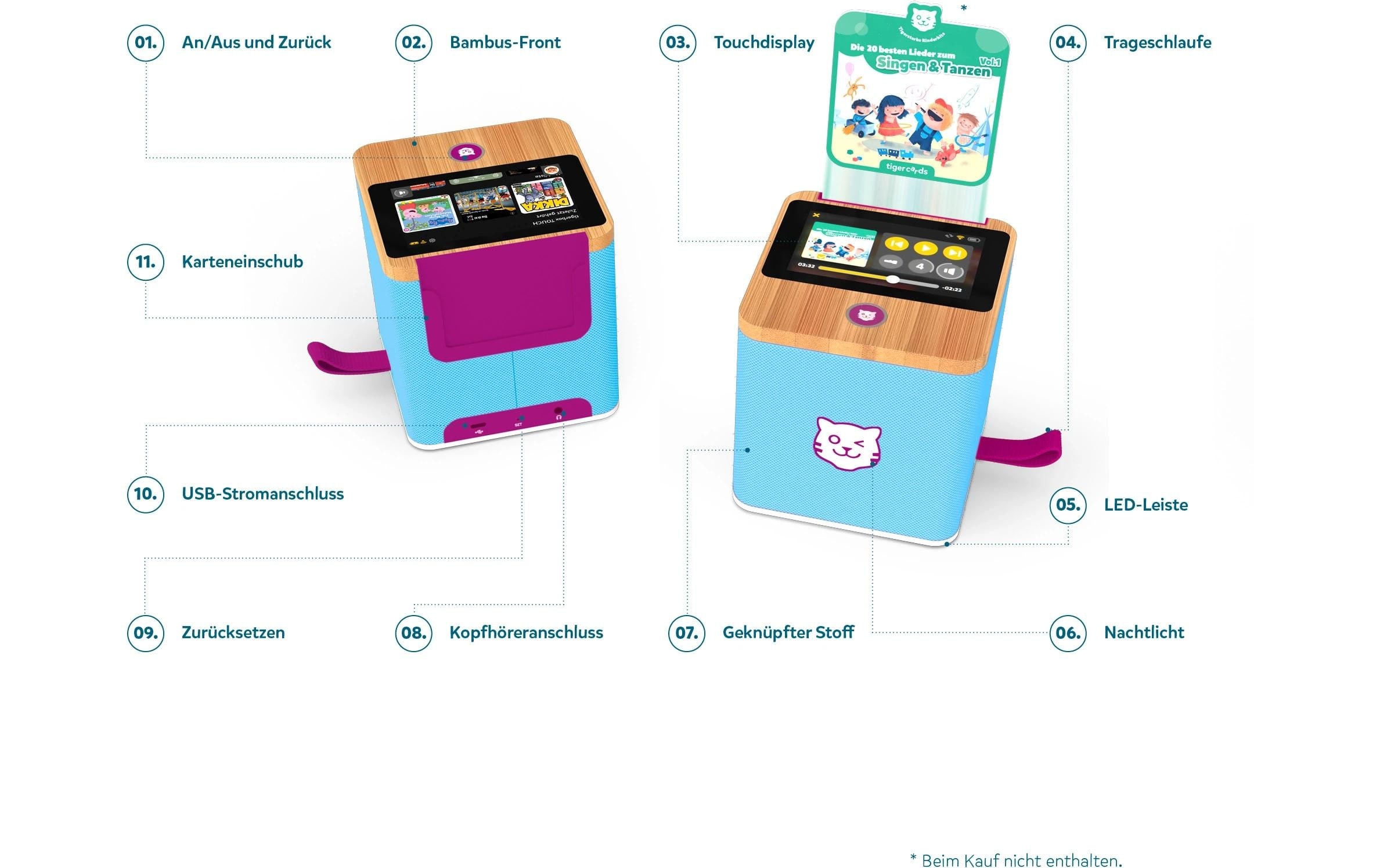 TigerMedia Personnage de feuilleton audio »Tigerbox Touch Plus Swiss Edition« Hörspiel-Box mit Touchdisplay