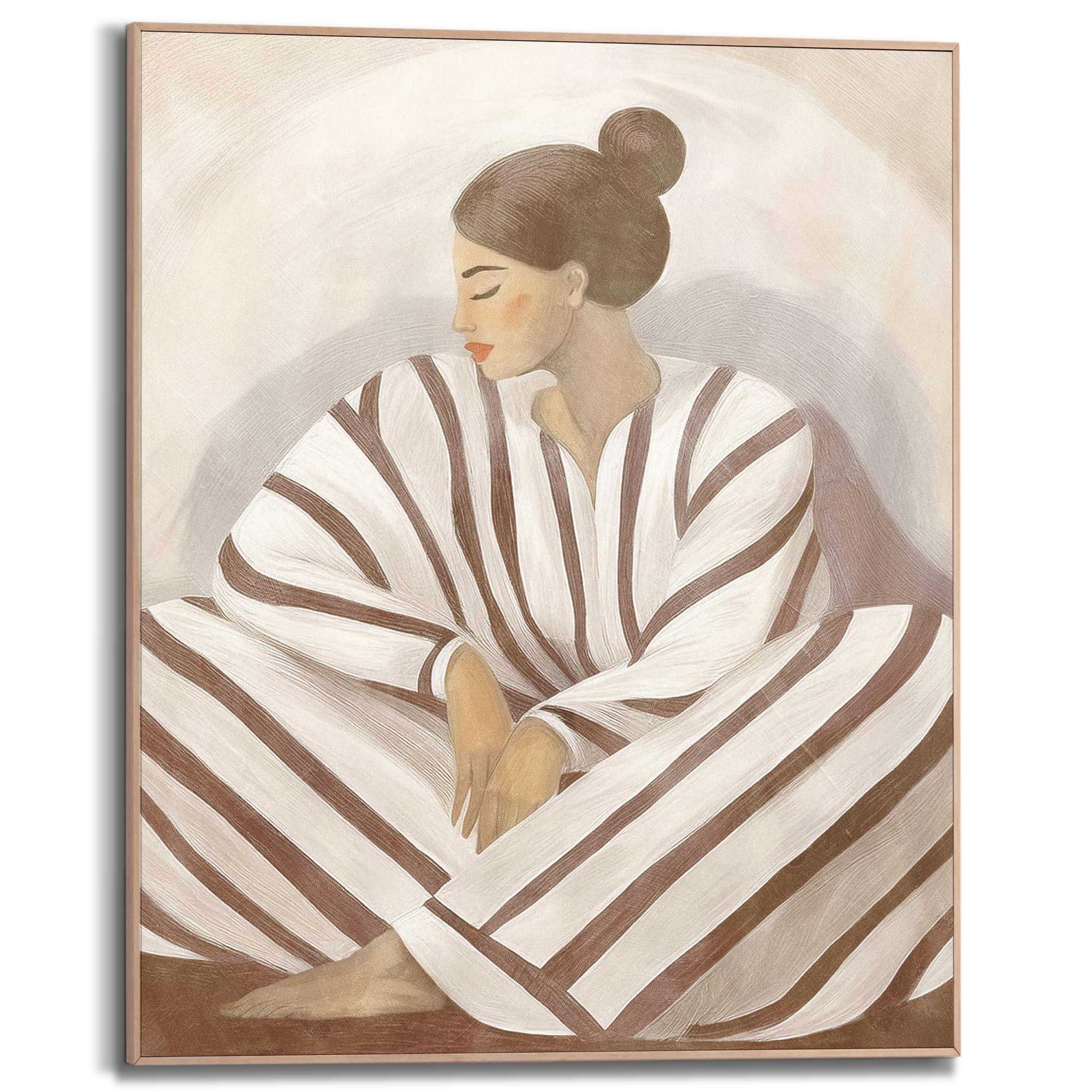 Image of Reinders Poster "Zen Lady" Schlafzimmer - Braun - MDF - Spiritualität - 40x50 cm