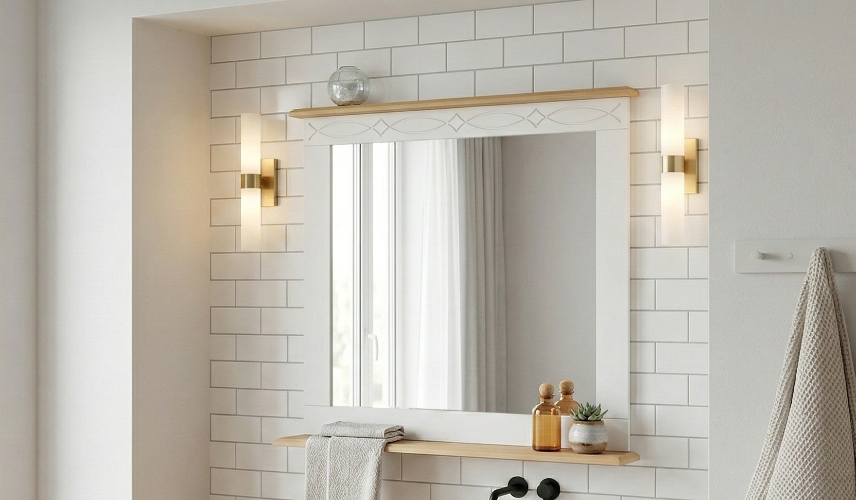 GOODproduct Spiegel »Indra« Rahmen aus massiver Kiefer, FSC®-zertifiziert