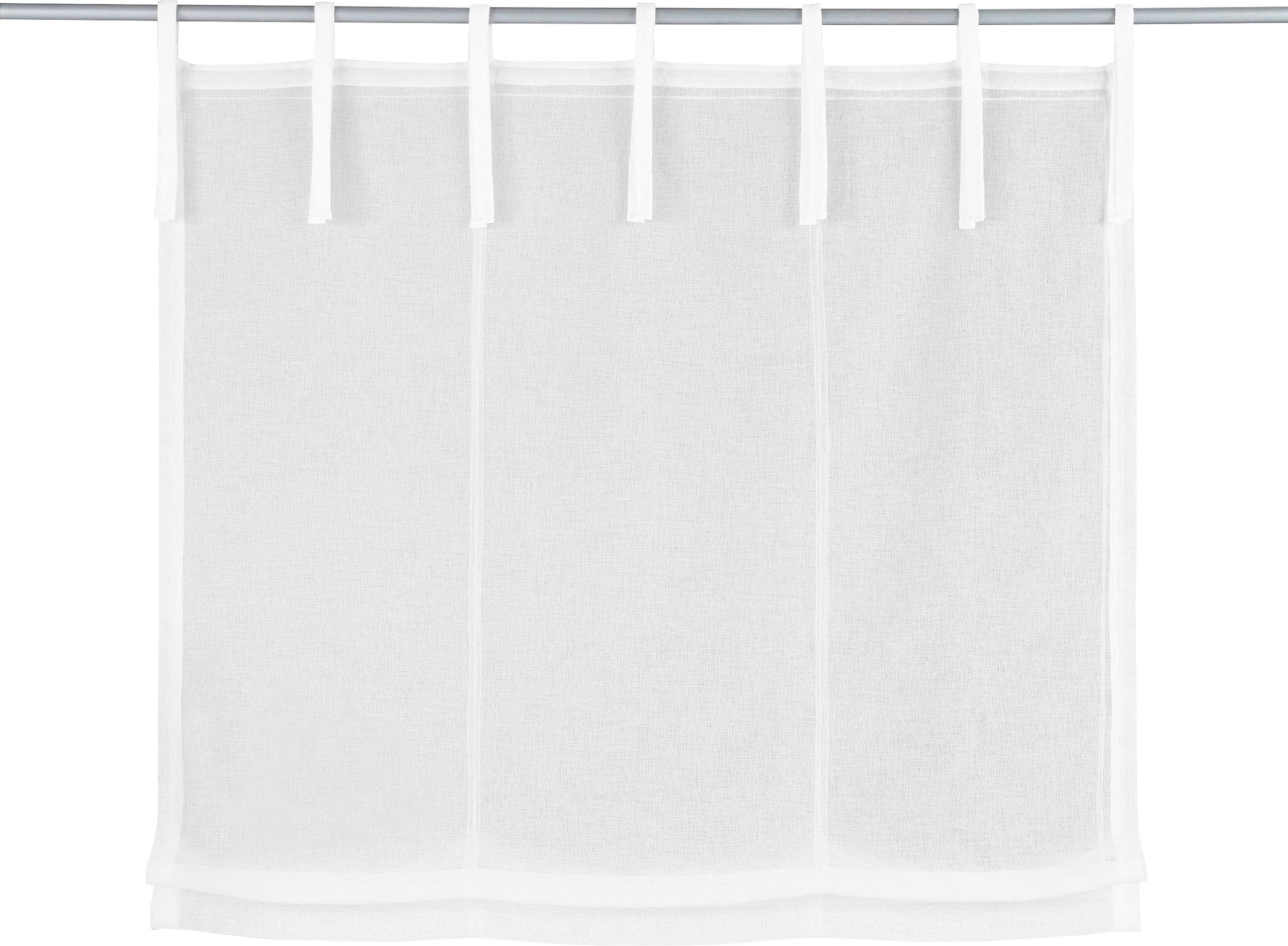 Image of Guido Maria Kretschmer Home&Living Raffrollo »TENDER«, mit Bindebänder, transparent, Leinen Optik mit Struktur, monochrom bei Ackermann Versand Schweiz