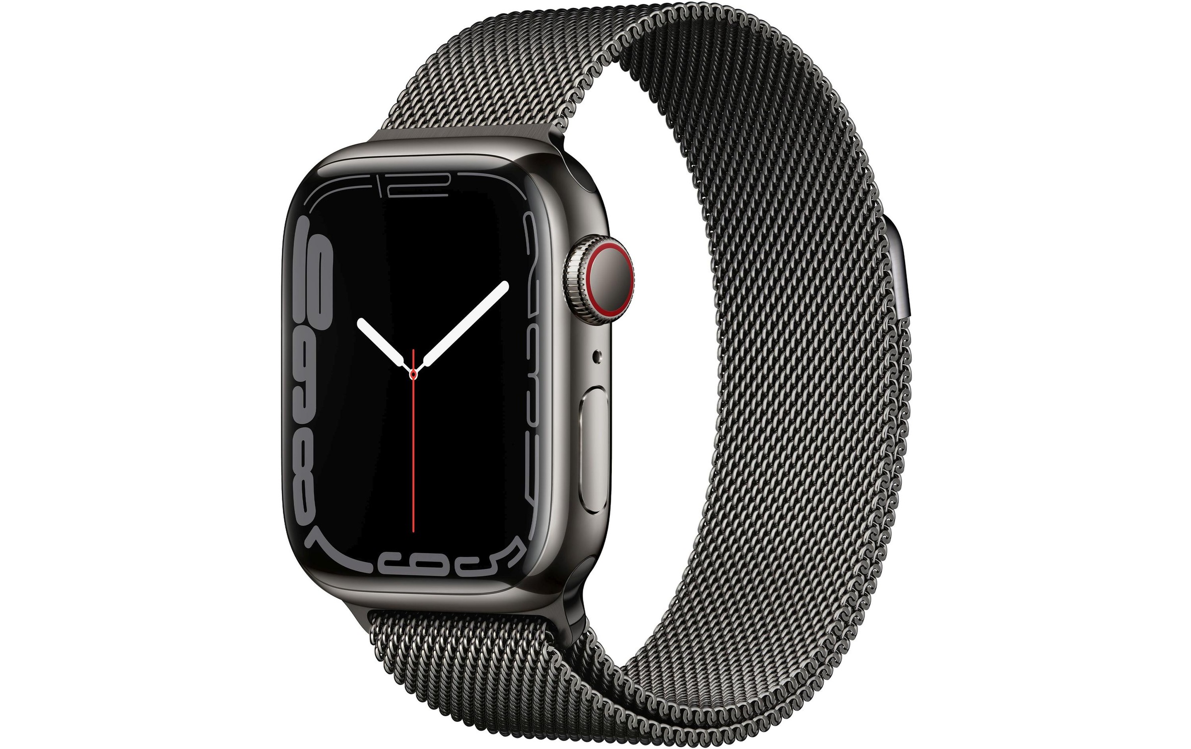 Image of Apple Smartwatch »Serie 7, GPS, 41 mm Edelstahlgehäuse mit Milanaise-Armband«, (Watch OS MKJ23FD/A) bei Ackermann Versand Schweiz