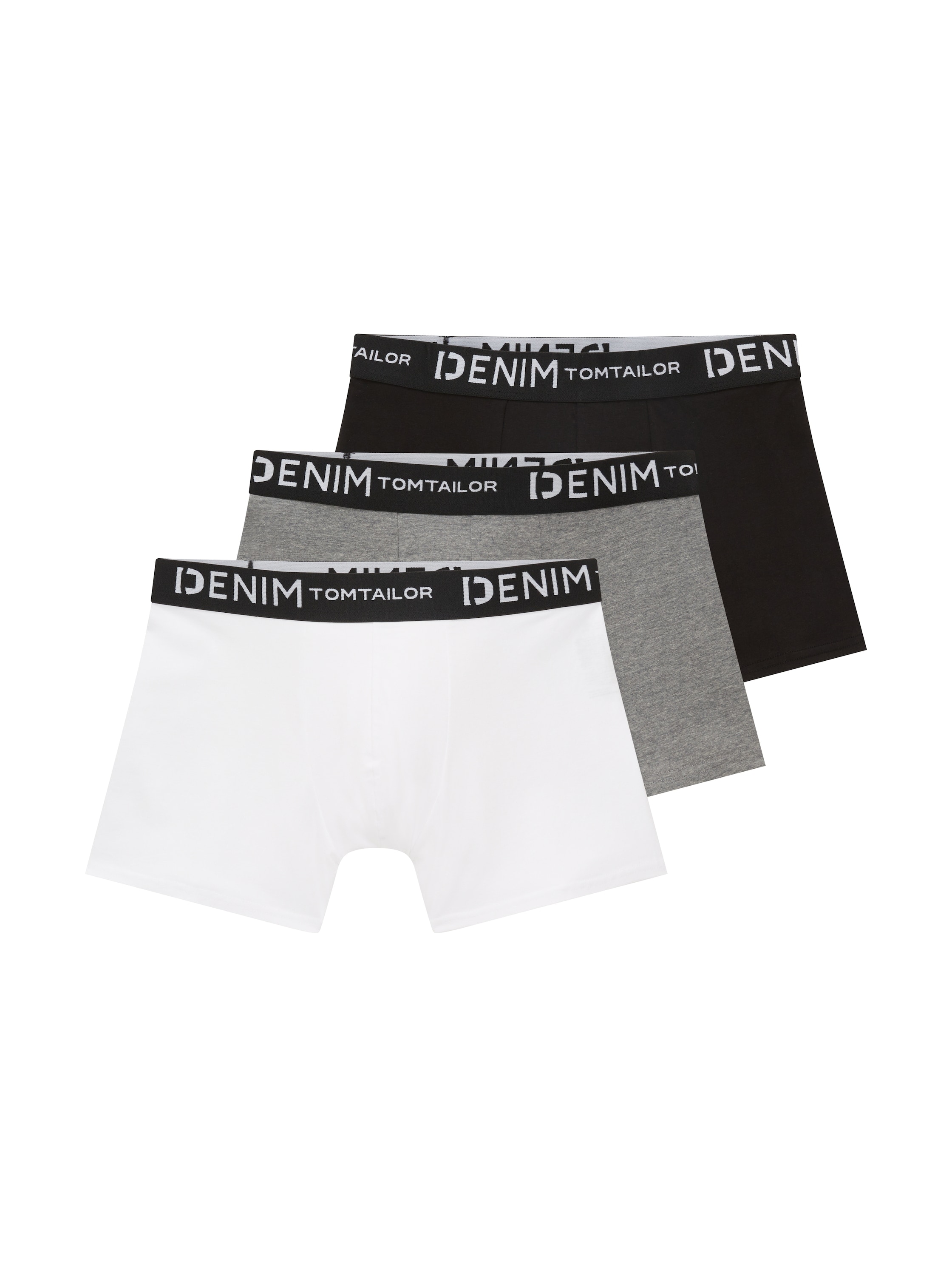 Image of TOM TAILOR Denim Boxershorts Packung, 3 Stk. mit Logo-Stretchbund