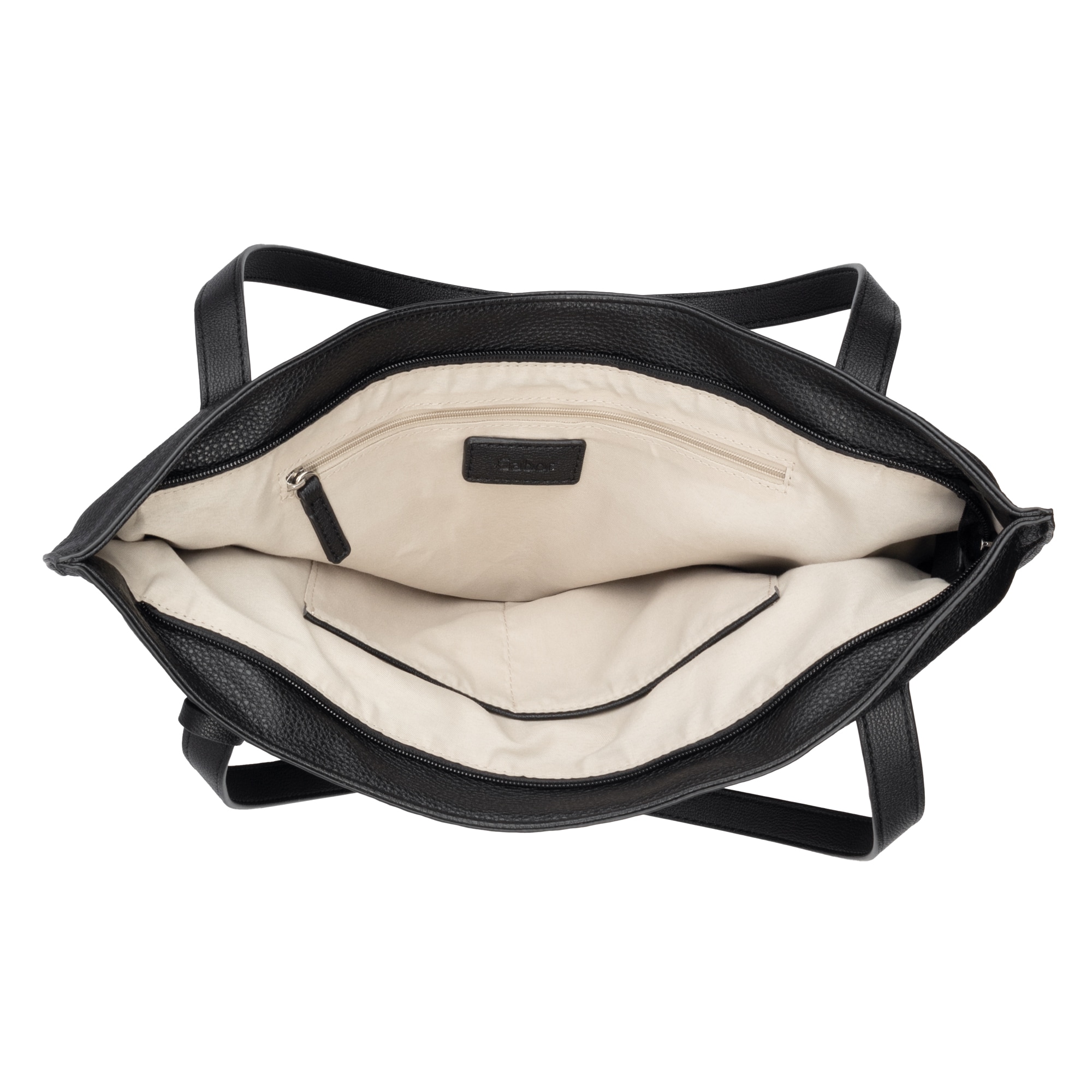 Gabor Shopper »Elfie« aus fein genarbtem, glattem Kunstleder und mit einem Logo Rubber Patch