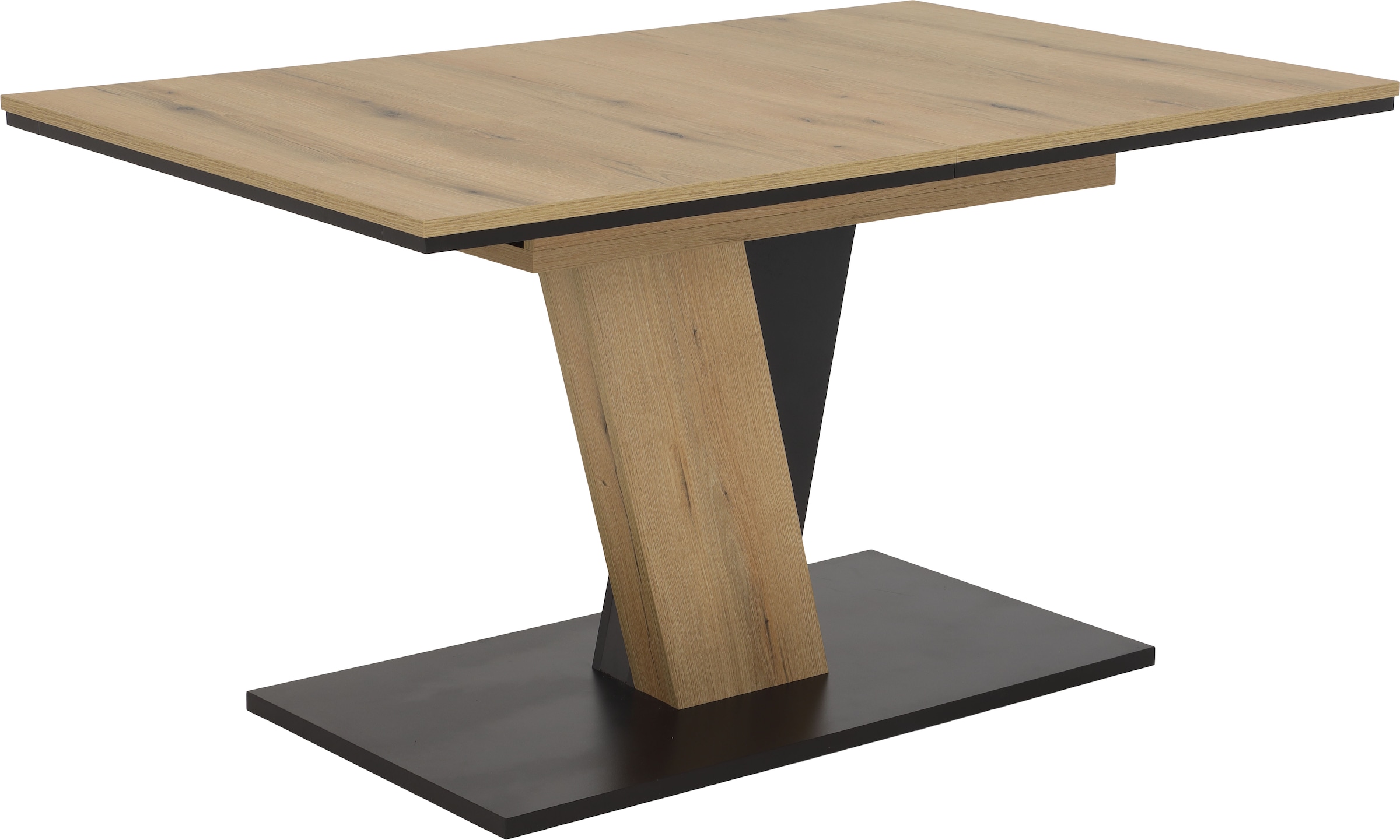 HELA Ensemble de salle à manger »EMS Tisch 140-180x90 cm ausziehbar, Esstisch inkl. 4 Stühle« Ensemble, ensemble 5 pièces, table à manger plus 4 chaises, 5 cuis tlg. Table extensible Freischwinger, chaise avec ressorts, best-seller