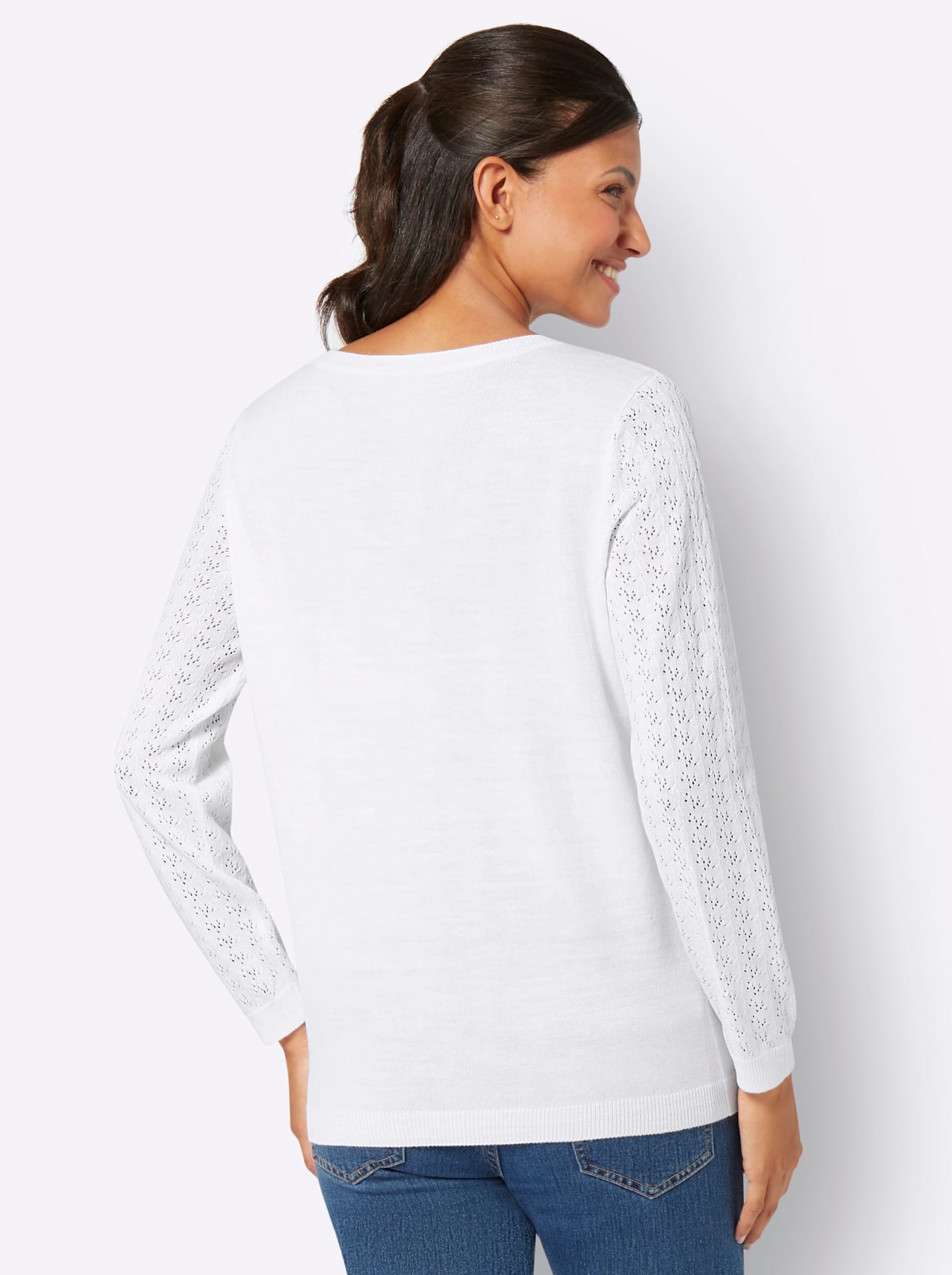 Classic Basics Rundhalspullover »Ajour-Pullover«