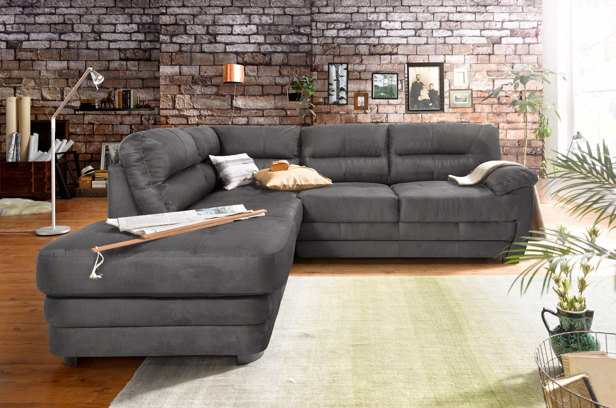 COTTA Ecksofa »Royale L-Form«, wahlweise mit Bettfunktion