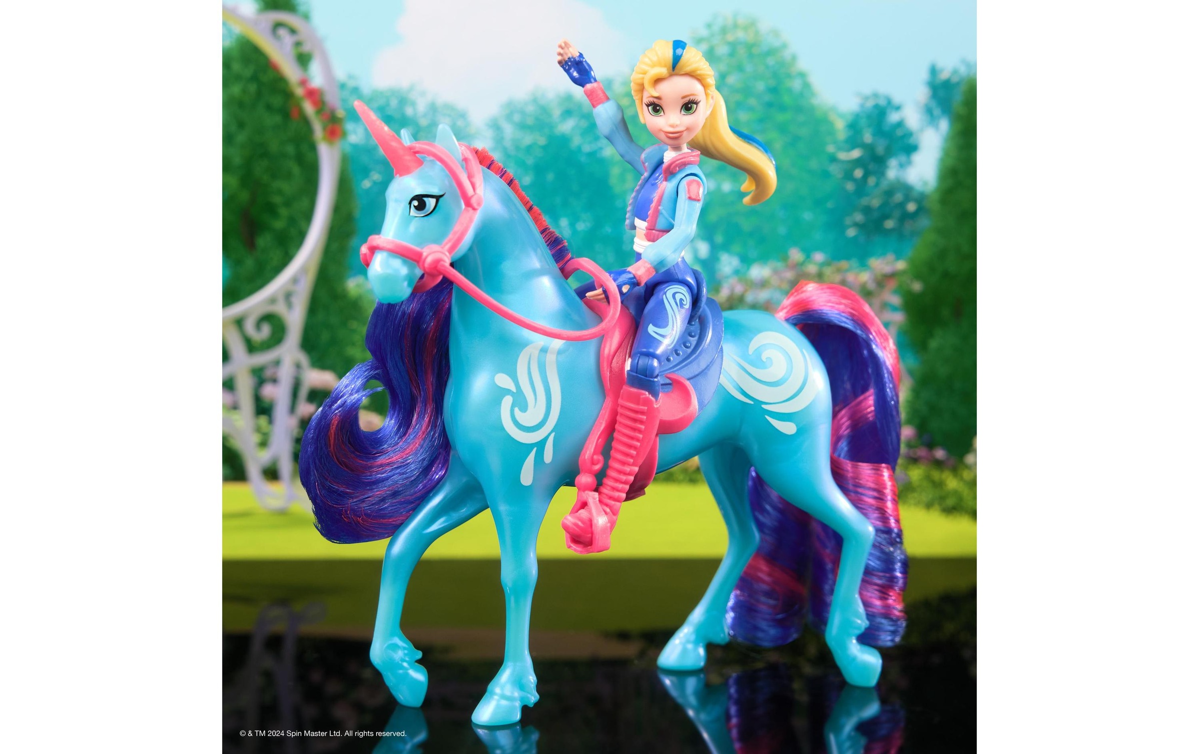 Anziehpuppe »Spinmaster Unicorn Academy Isabel Doll & River Unicorn«