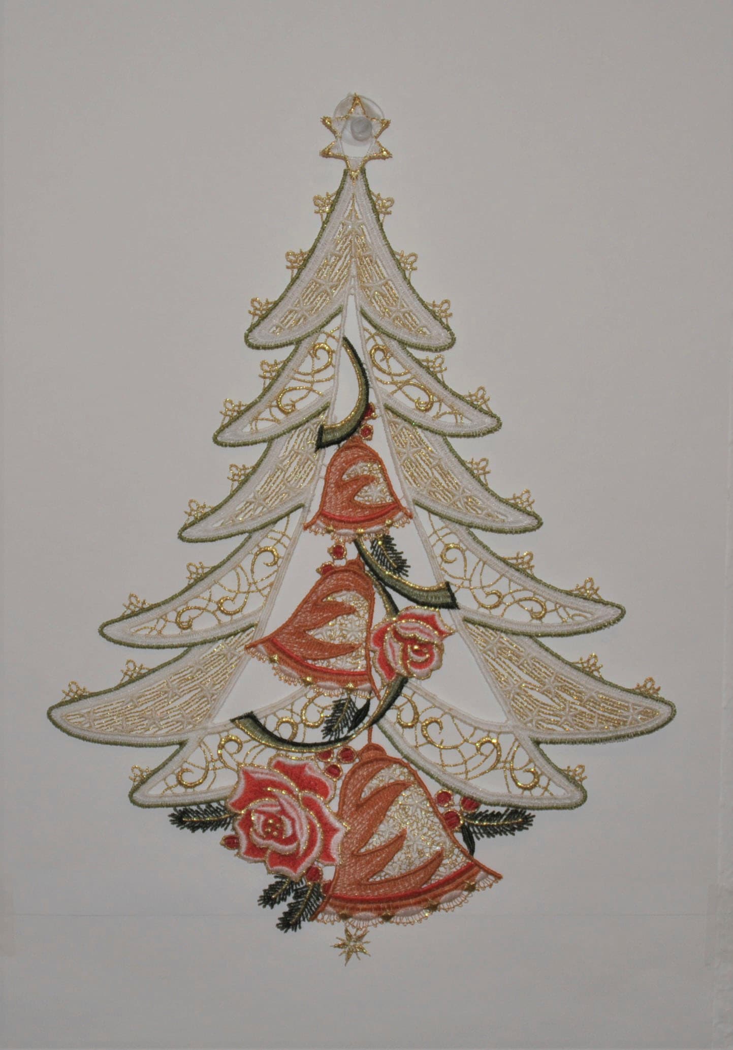 Image of Stickereien Plauen Fensterbild "Weihnachtsbaum"