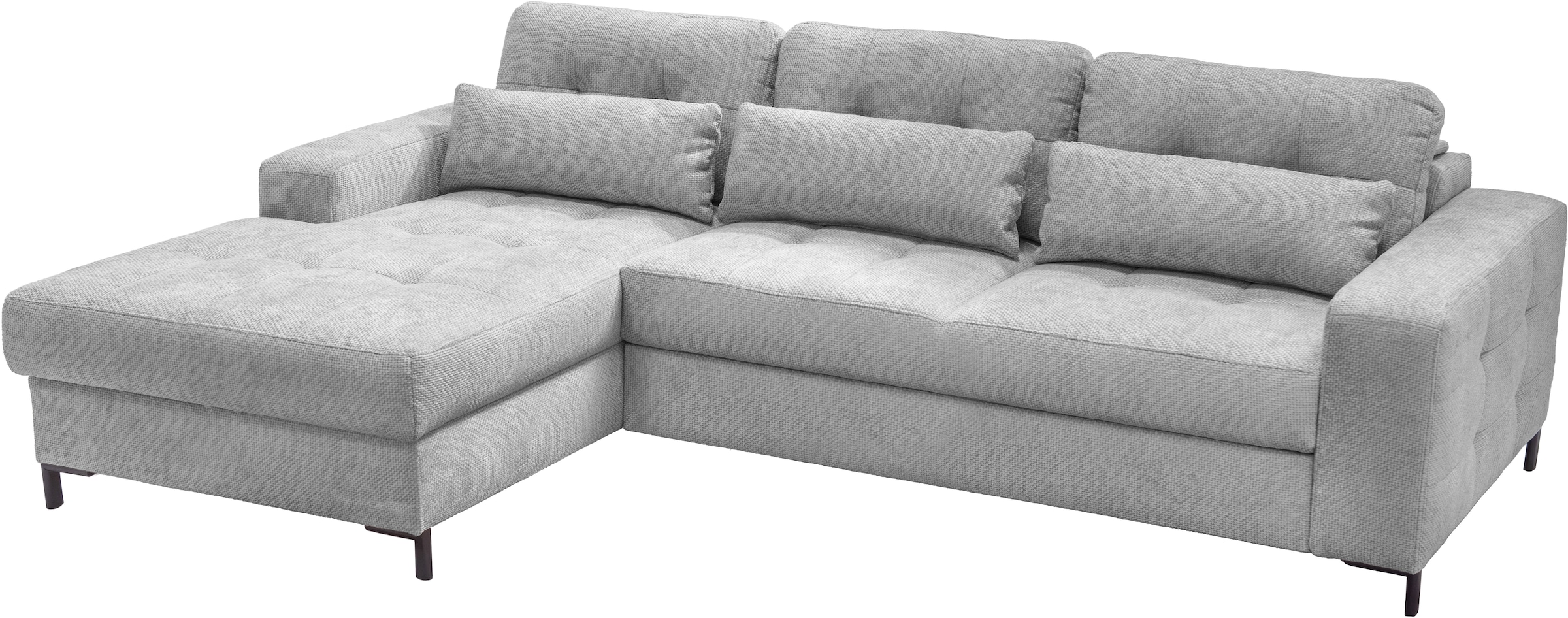exxpo - sofa fashion Ecksofa »Bonito, mit Rücken- und Sitztiefenverstellung, inkl. Bett & Bettkasten« Sitztiefenverstellung,Höhenverstellung