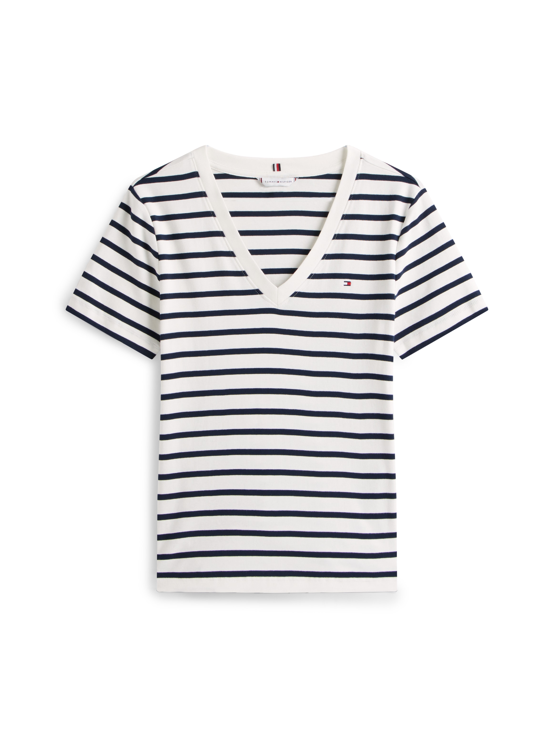 Tommy Hilfiger T-shirt »CODY V-NECK SHORT SLEEVE« mit V-Ausschnitt, Baumwolle, Slim Fit