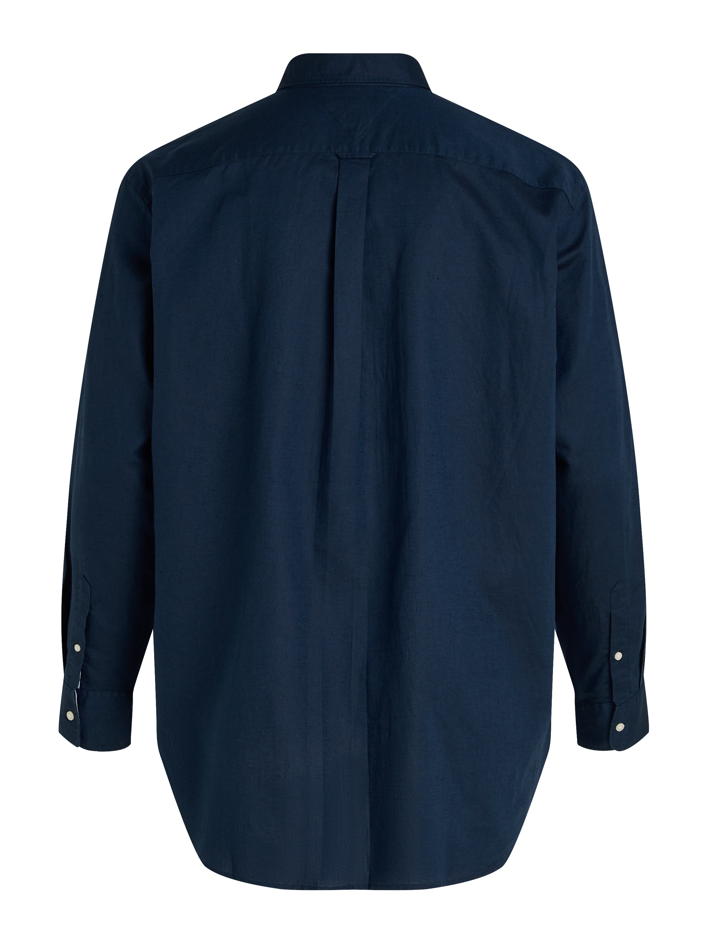 Tommy Hilfiger Big & Tall Langarmhemd »BT-LINEN BLEND SOLID«, Grosse Grössen