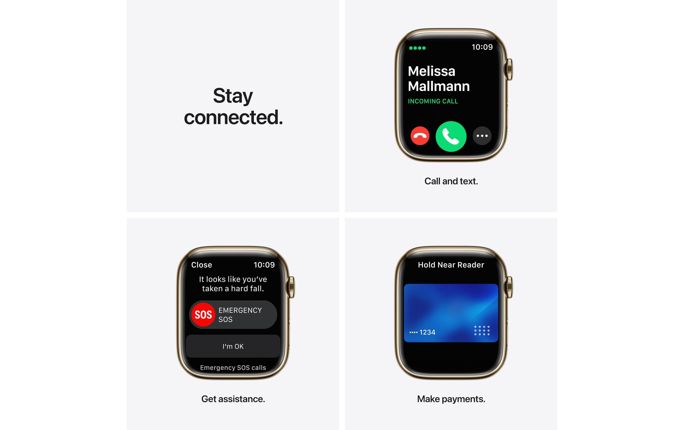 Apple Smartwatch »Series 7, GPS + Cellular, 45 mm Edelstahl-Gehäuse mit Sportarmband«, Watch OS, MN9M3FD/A