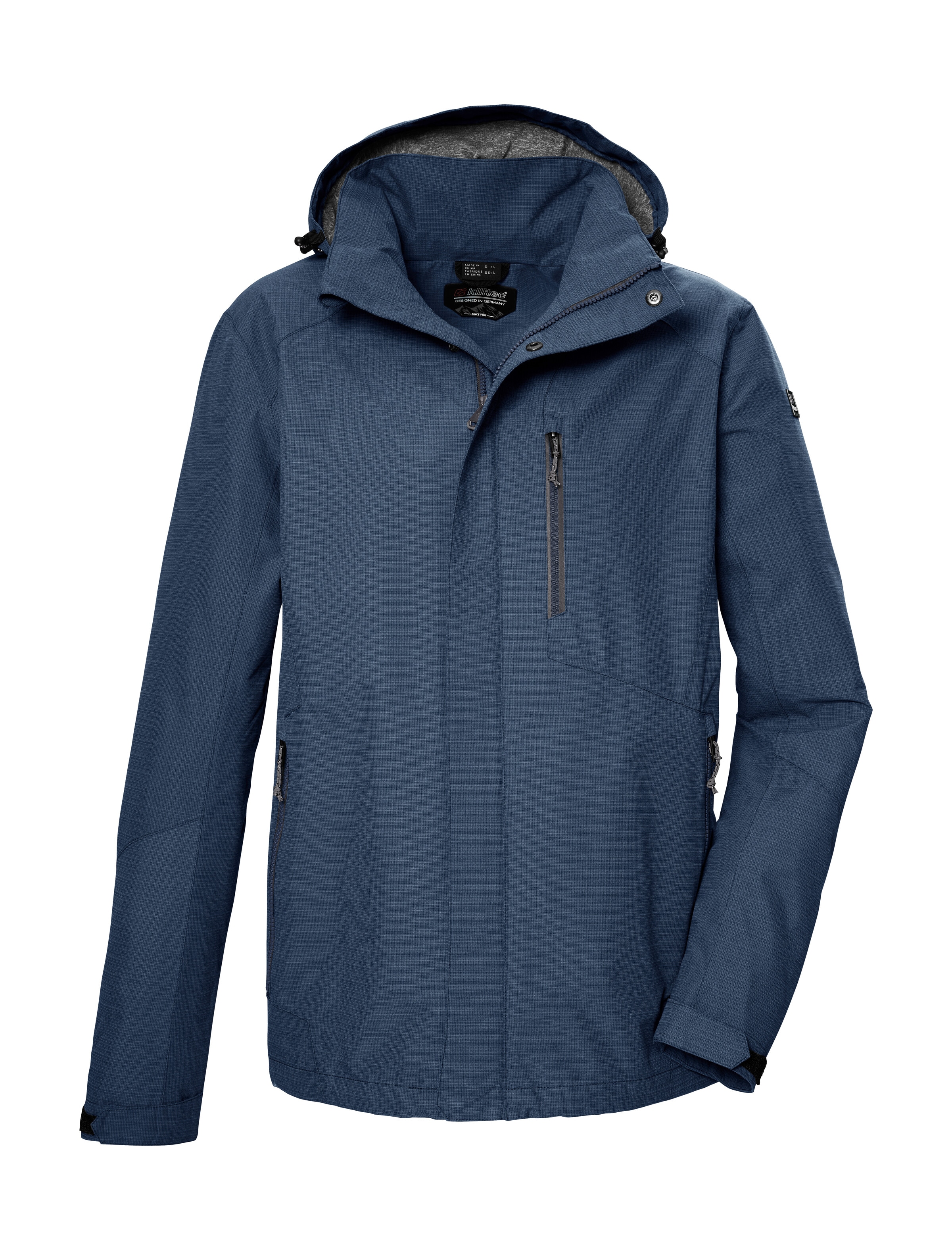 Killtec Outdoorjacke »KOS 256 MN JCKT_CARLEB«, Wasser- und winddichte Herrenjacke, atmungsaktiv, abnehmbare Kapuze