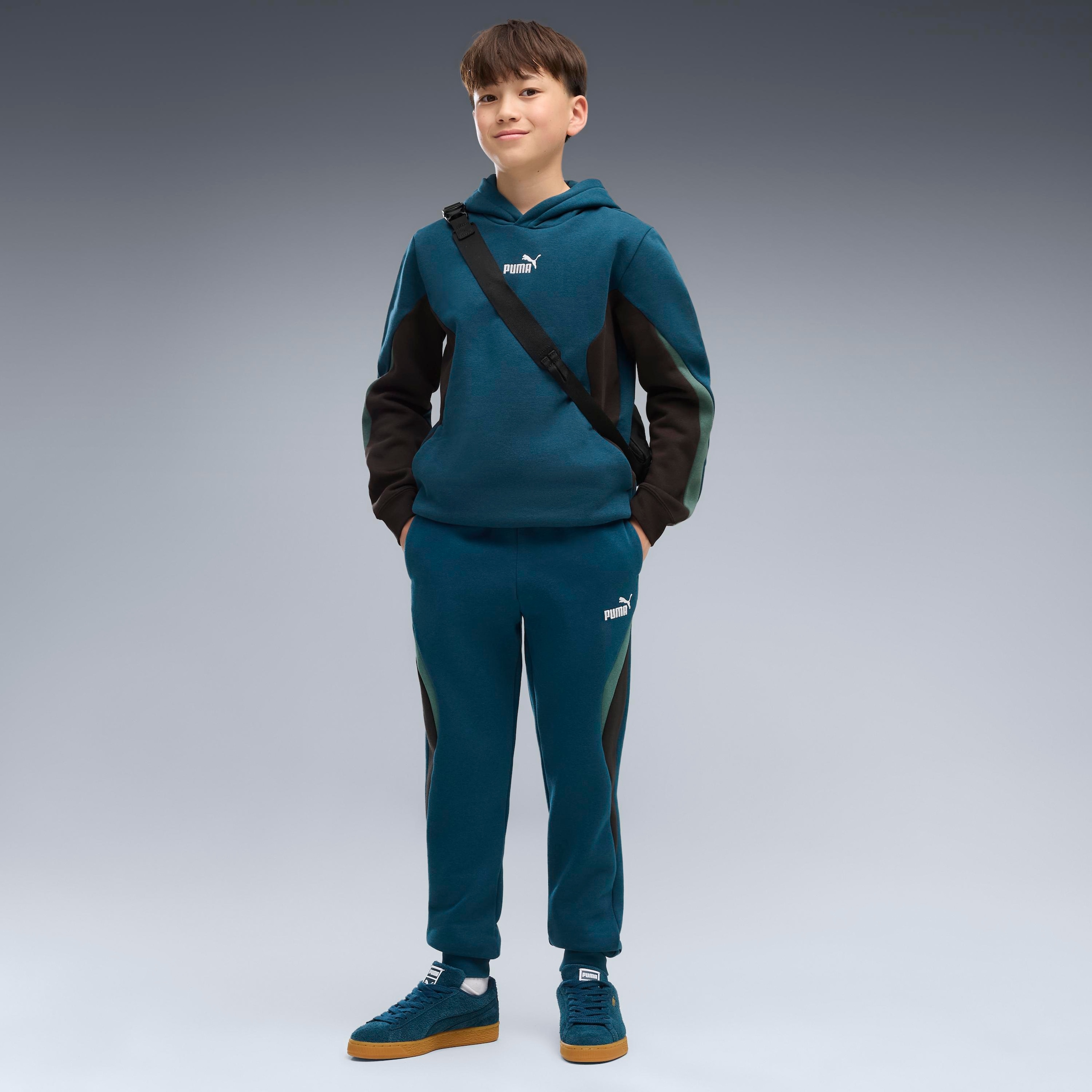 PUMA Pantalon de survêtement »ESS BLOCK SWEATPANTS FL B«  coupe régulière, pour sport et loisirs, style sportif