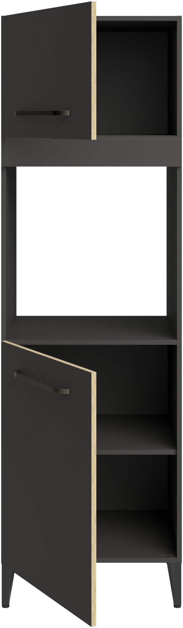 Parisot Schrank-Set »Wave 1, Küchenschrank, Buffetset, Küche« Set, 4xUnterschrank, Theke/Arbeitsplattenergänzung.,3x Hochschrank, Regal, 9 Stk. tlg.