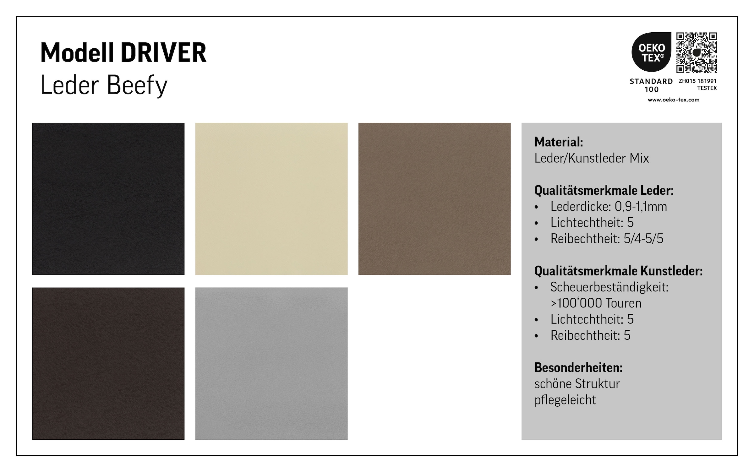 COTTA Ecksofa »Driver L-Form, B: 268 cm, moderne Couch mit Wellenunterfederung, Leder« Kopfteilverstellung, opt. Schlaffunktion + XL Bettkasten, LF:191x129cm