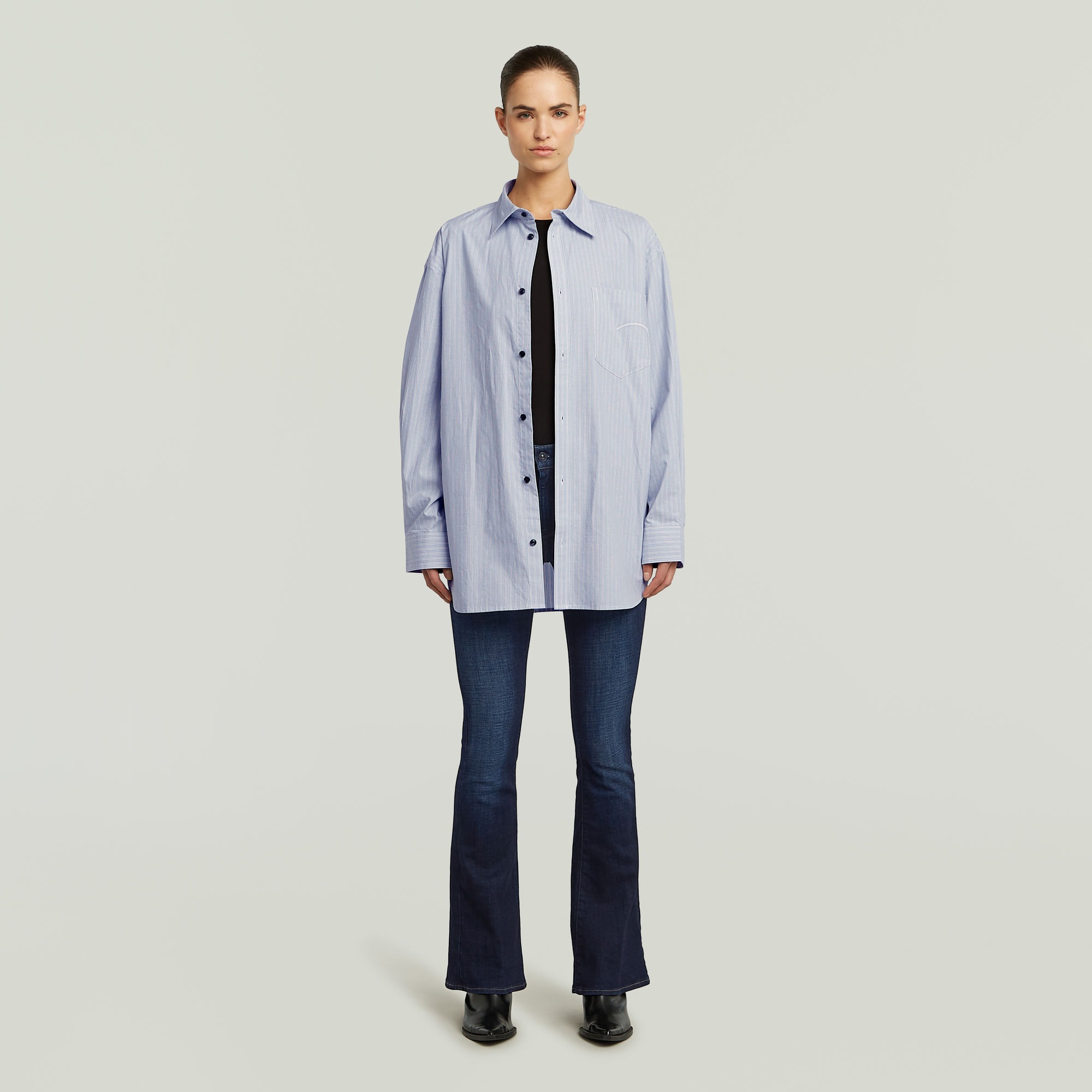 G-STAR Bootcut-Jeans »3301 Flare Wmn« aus Stretch-Denim