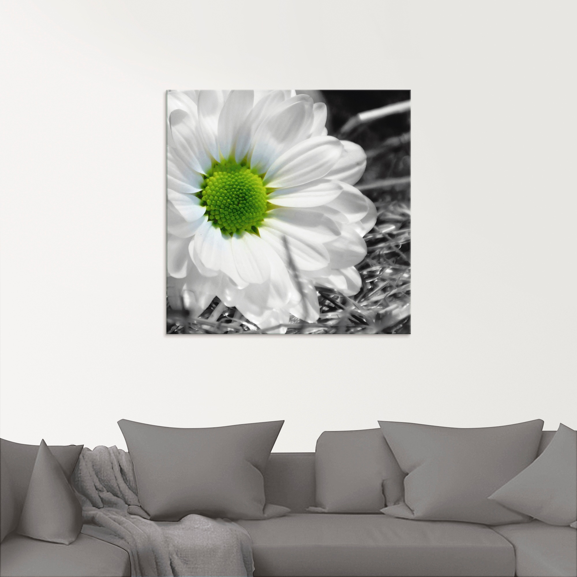 Artland Glasbild »Weisse Blume«, Blumen, (1 St.), in verschiedenen Grössen