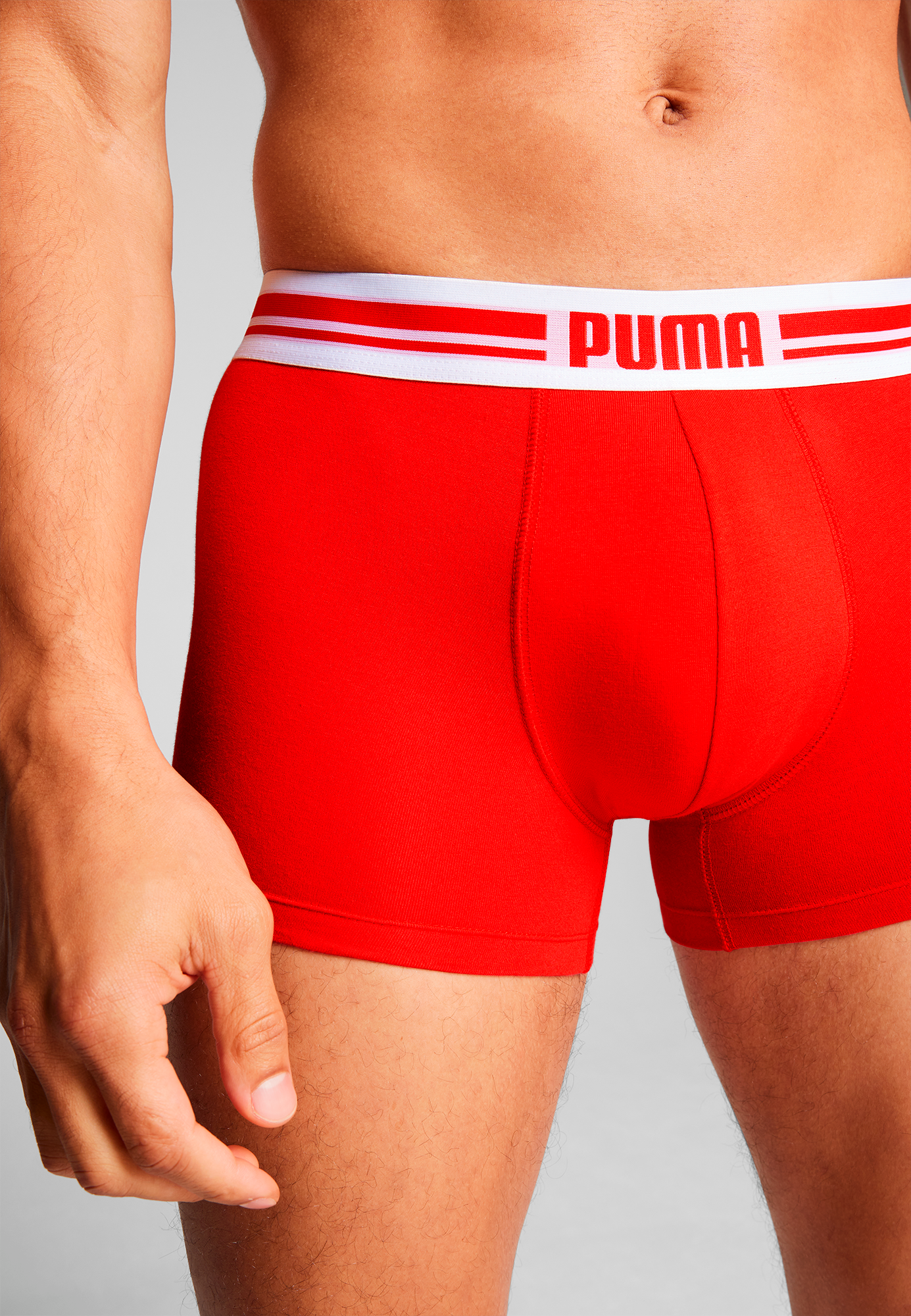 PUMA Boxers »PUMA MEN EVERYDAY PLACED LOGO BOXERS 2P« avec bande tissée logo