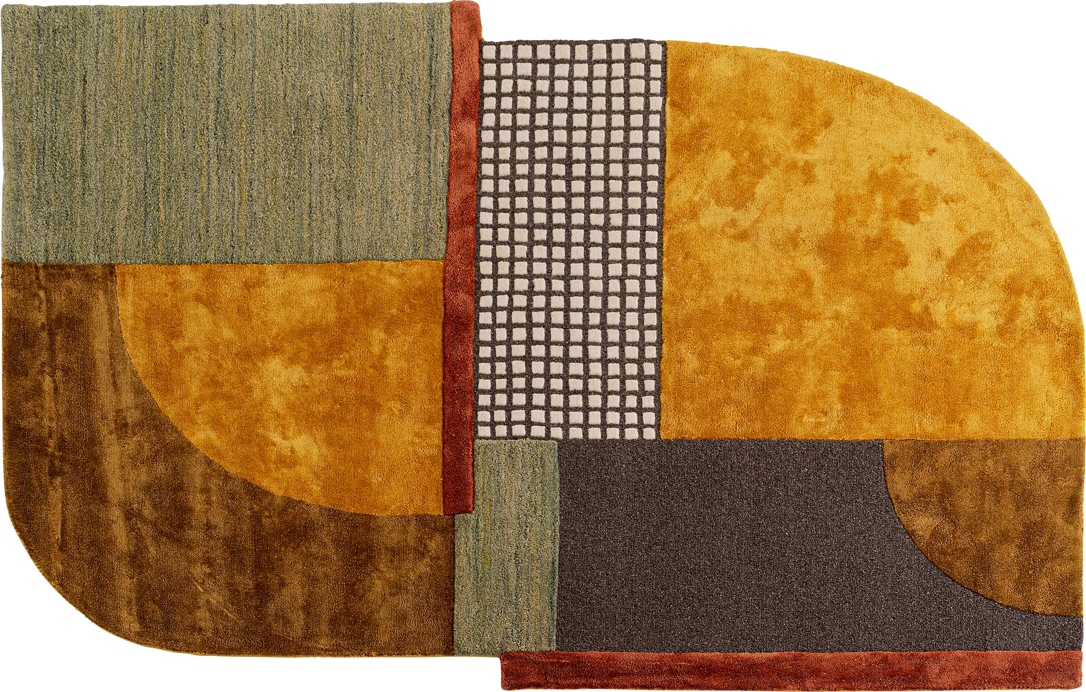 Kare Design Teppich »Seventy 170x240cm« mehreckig 1 mm Höhe