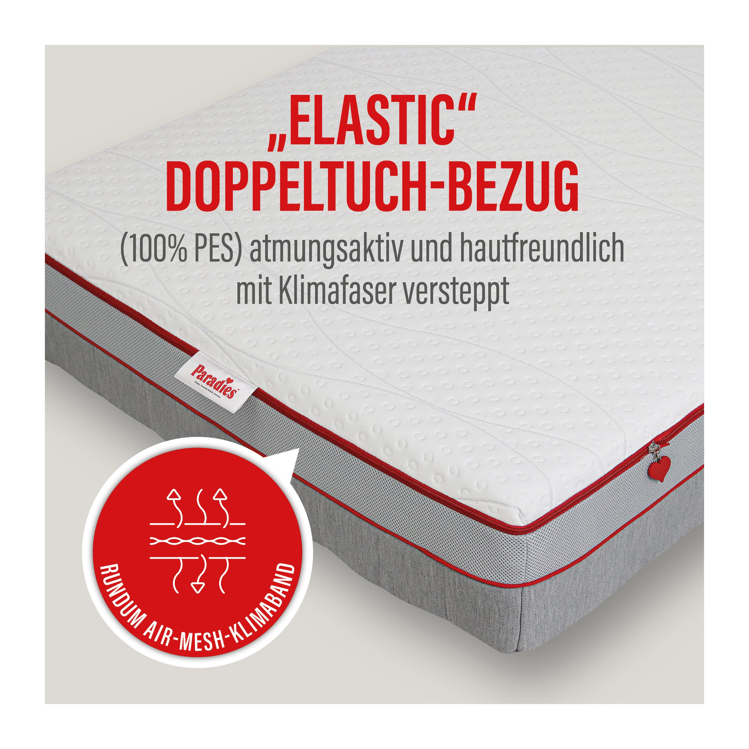Paradies Matelas en mousse froide »Neuheit: Paradies Perfekta KS, 90x200, 140x200 cm & weitere Grössen« 22 cm hoch Raumgewicht: 35 kg/m³ 1 cuis tlg. Maximaler Komfort mit Memoryschaum und Klimaregulierung