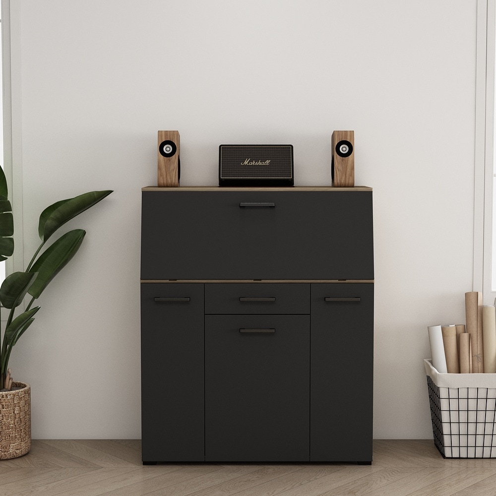 GOODproduct Secrétaire »Moid, Home-Office-Schreibtisch,« viele Stauraummöglichkeiten, kompaktes & modernes Design, B. 88,5 cm
