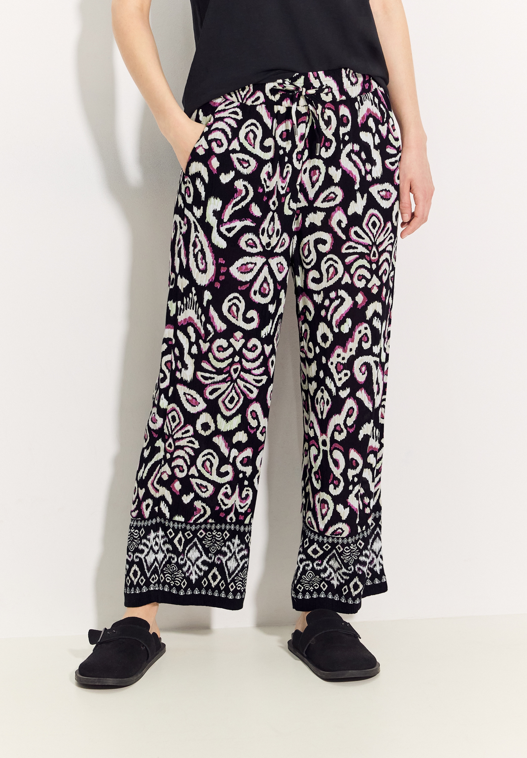 Culotte, mit Ornament Muster