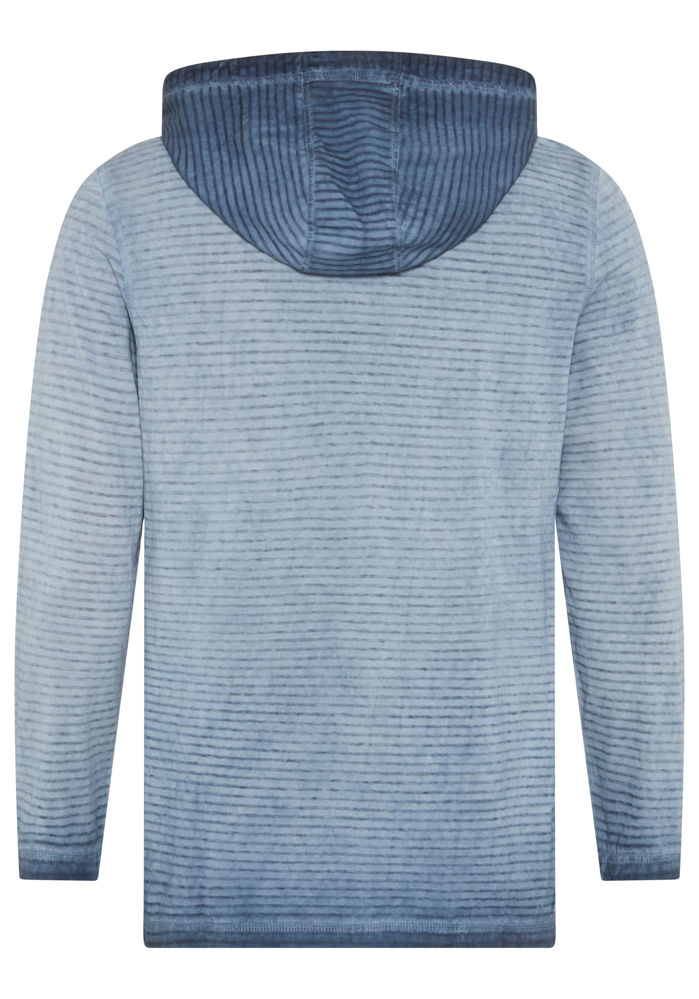 KangaROOS Langarmshirt schmale Passform, Langarm, mit Kapuze, aus Single Jersey