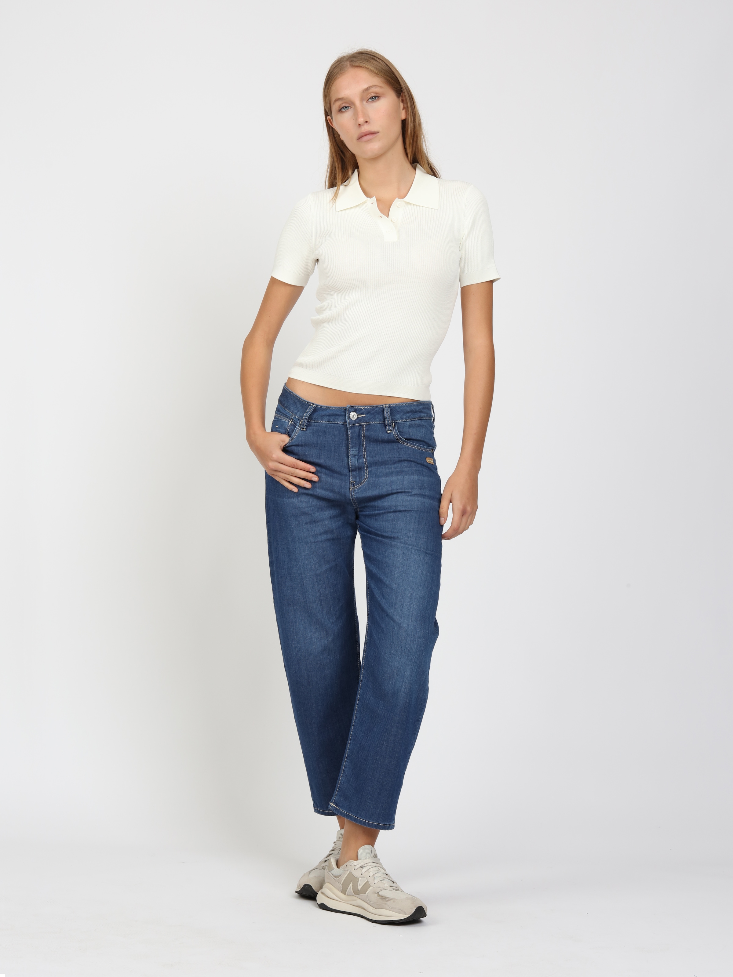 GANG Jeans à 5 poches »94IDA« denim clair, forme O, raccourci
