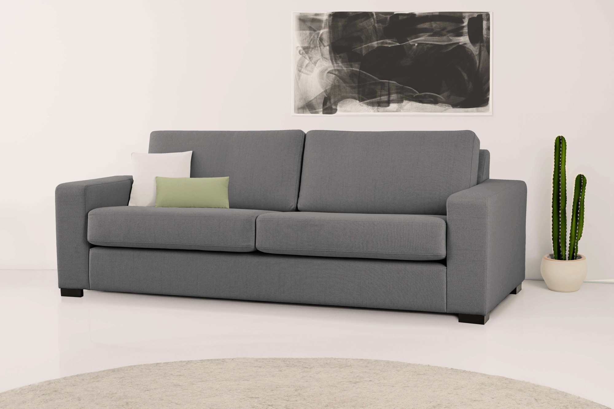 Home affaire 3-Sitzer »Branwell«, Breite 226 cm, Struktur fein, mit Wellenunterfederung