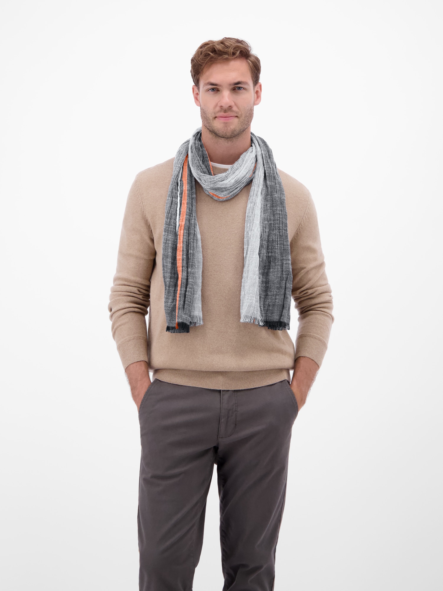 LERROS Écharpe »Webschal mit gestreiftem Farbverlauf«