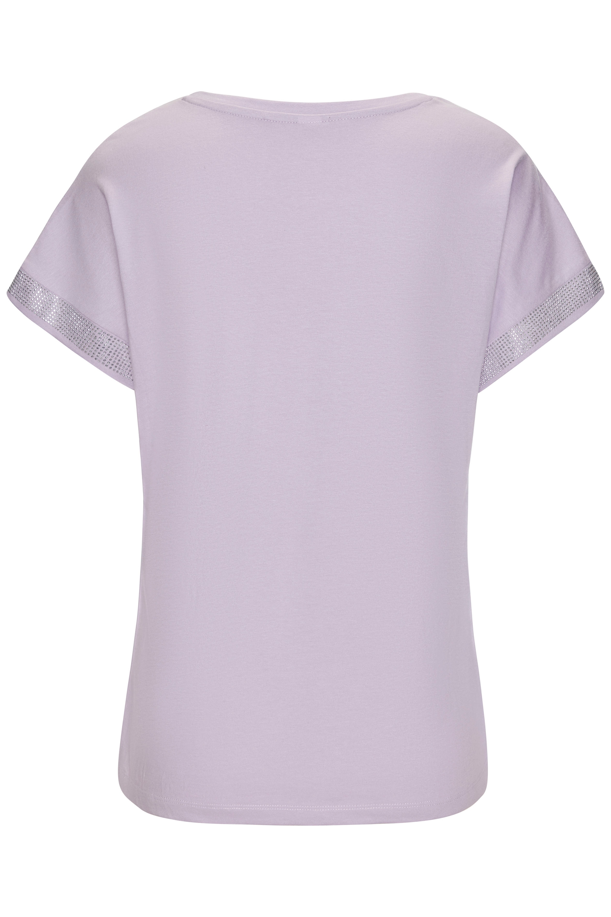 LASCANA Kurzarmshirt »mit glitzernem Strass-Design am Arm«, aus weicher Baumwoll-Qualität