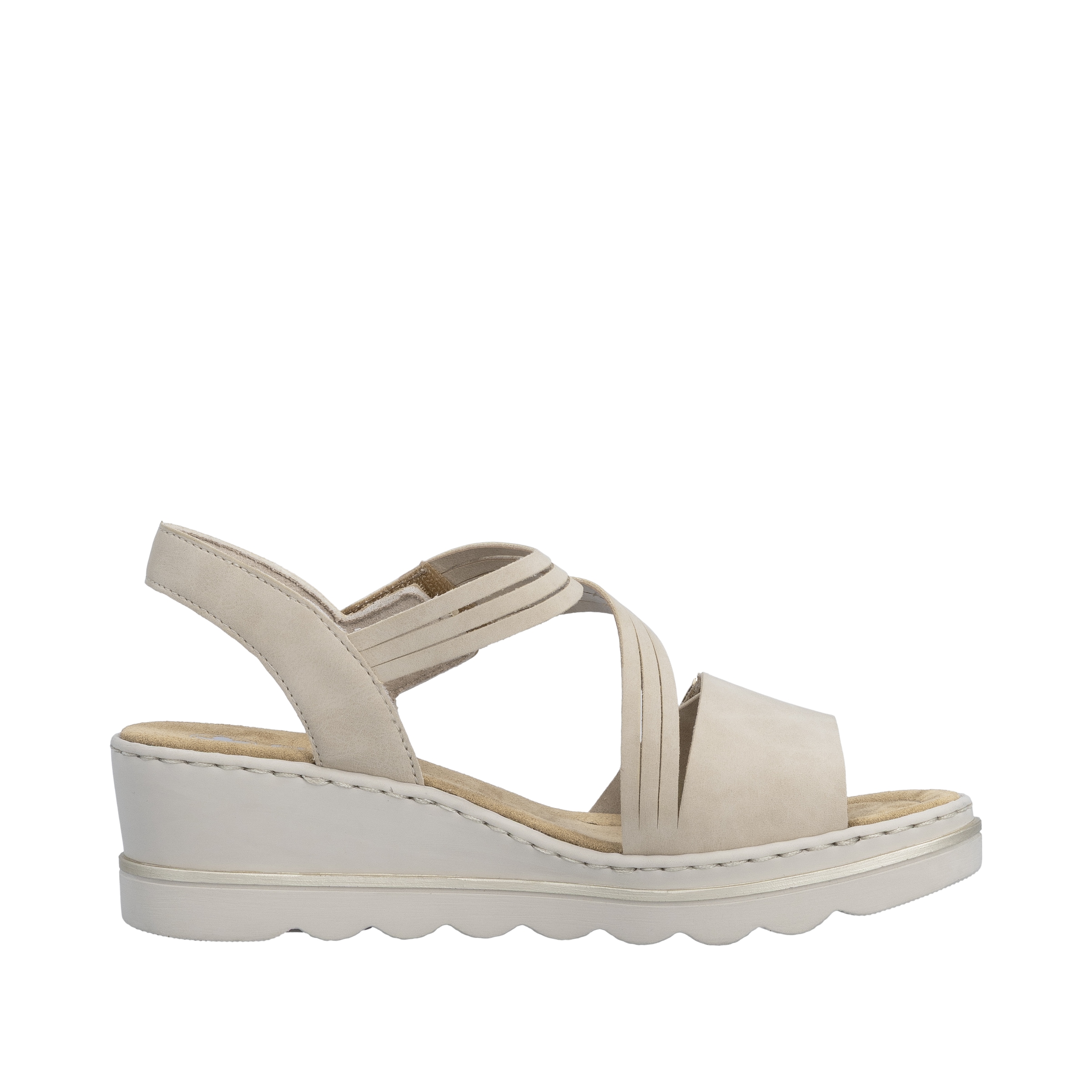 Rieker  Chaussure à scratch, chaussure d'été, chaussure de vacances avec brides asymétriques