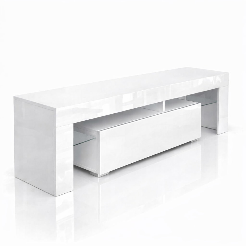 GOODproduct Lowboard »MONICA, TV-Board, TV-Kommode, TV-Schrank, TV-Unterschrank, TV-Möbel« Modernes Hochglanz TV-Board in 2 Farben, grifflos mit Push-to-Open