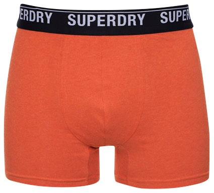 Superdry Langer Boxer »SD lg Boxer web wb 3x«, (3 St., 3er-Pack), mit Logo Webbund