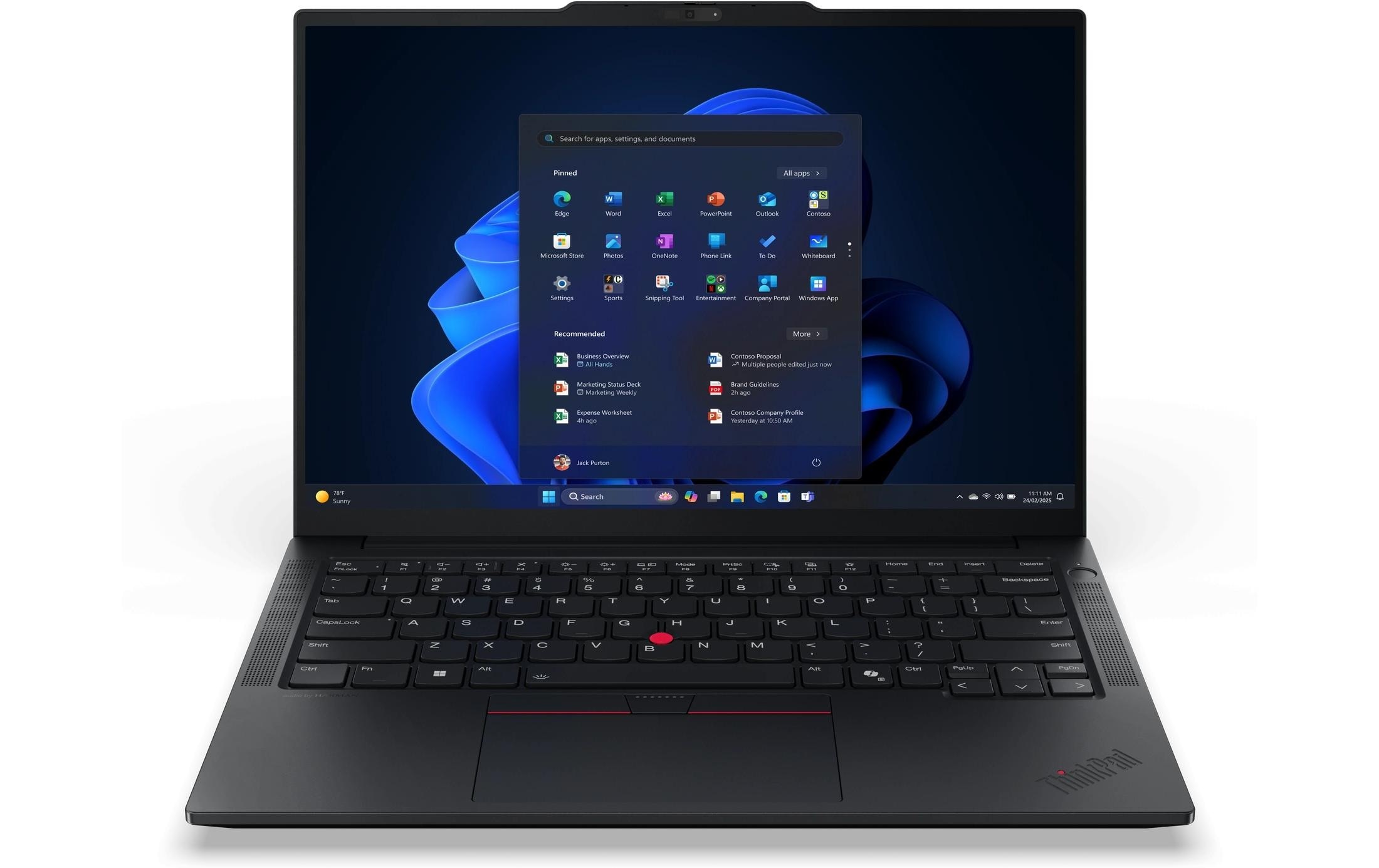 Image of Lenovo Business-Notebook "ThinkPad E14 Gen 7 (AMD)" / 14 ″ AMD Ryzen 7 1.000 GB SSD Integrierte NPU (Neural Processing Unit)