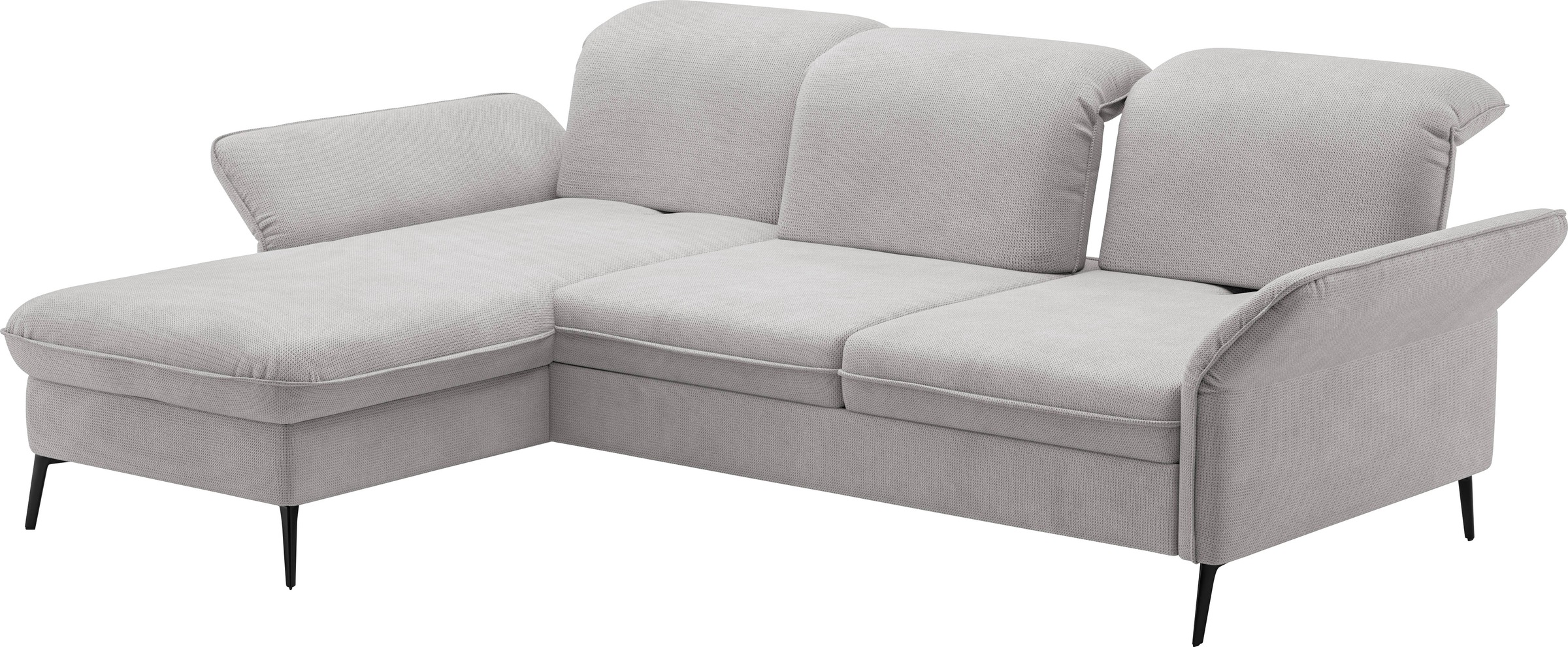 sit&more Ecksofa »Emely, inkl. Sitztiefenverstellung«, wahlweise mit Bettfunktion,Bettkasten,Kopf- & Armteilverstellung
